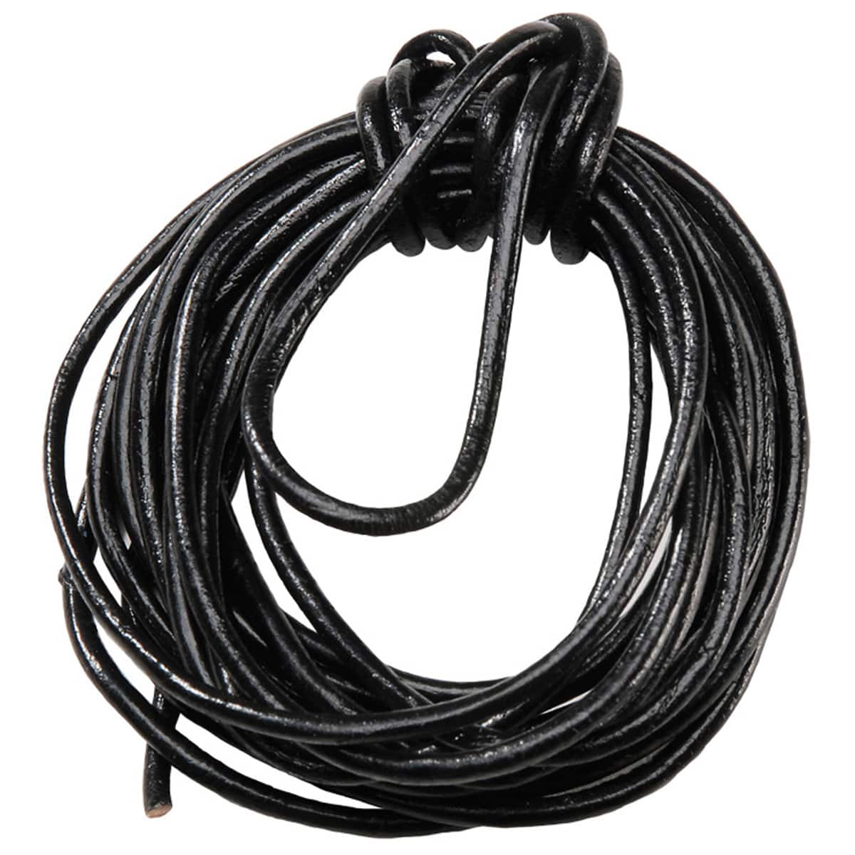 Bead Landing Black Leather Cord - 2