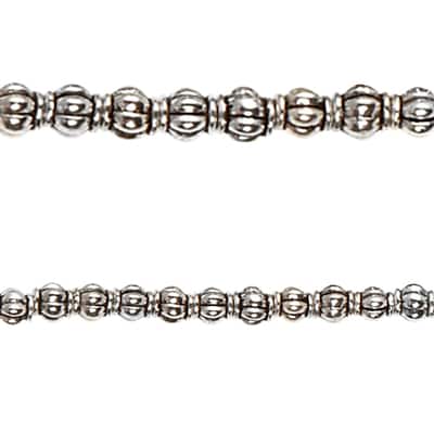 Sterling Silver Plated Beads, 6mm by Bead Landing™ image