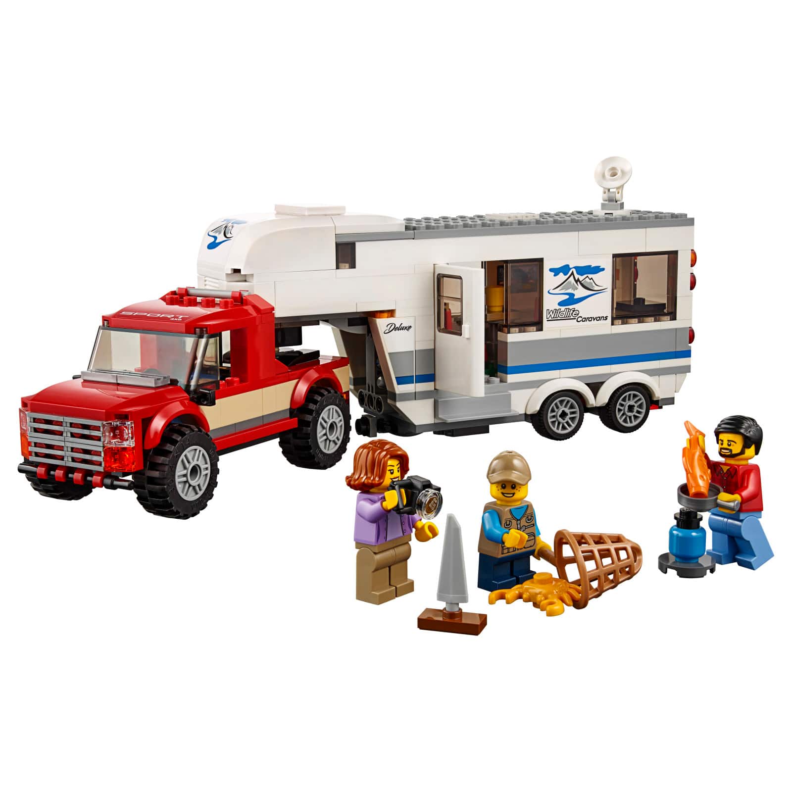 lego city pickup caravan