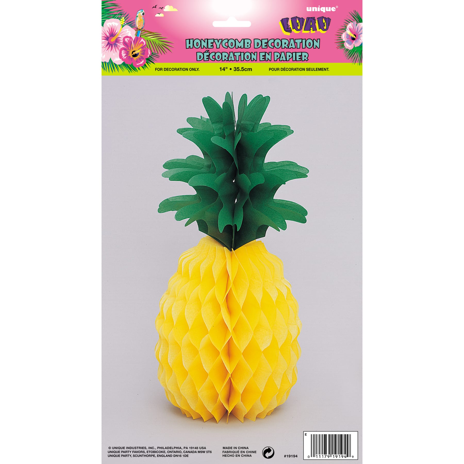 Honeycomb Pineapple Luau Decoration Luau Party Decorations