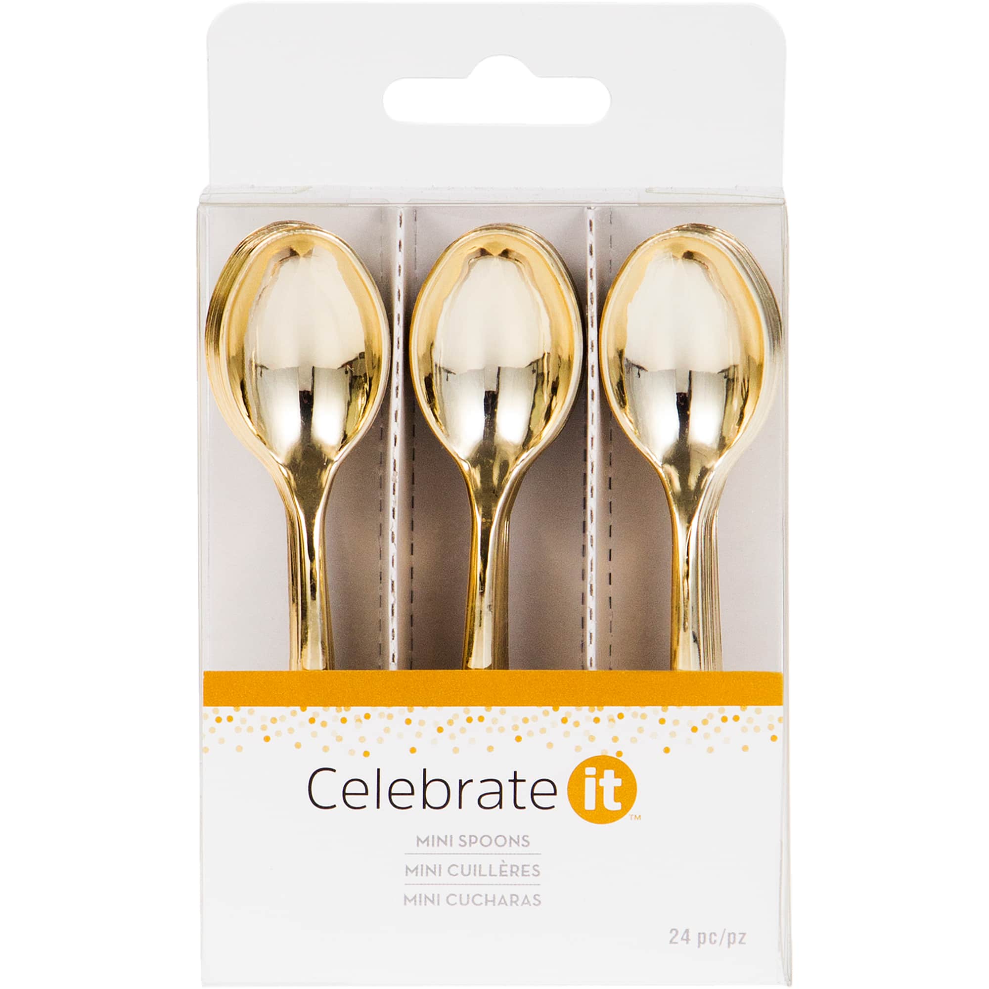 Gold Mini Spoons by Celebrate It&#x2122;, 24ct.