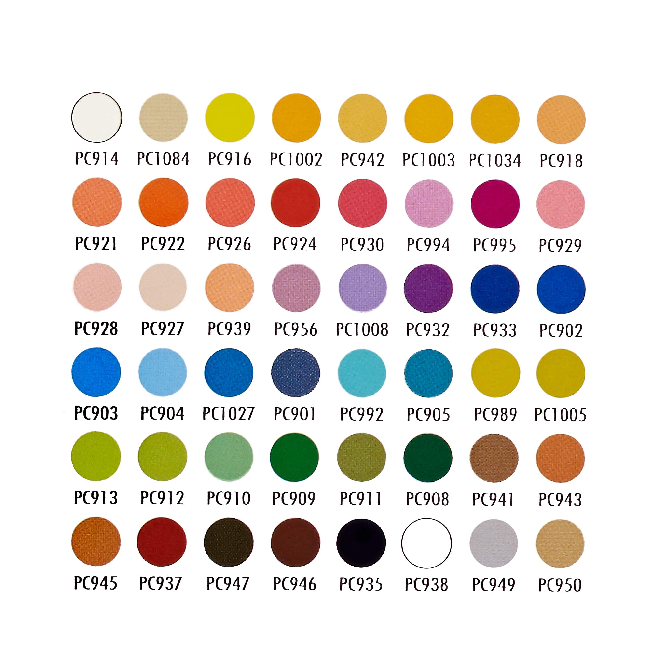 Prismacolor Premier Colored Pencil Chart