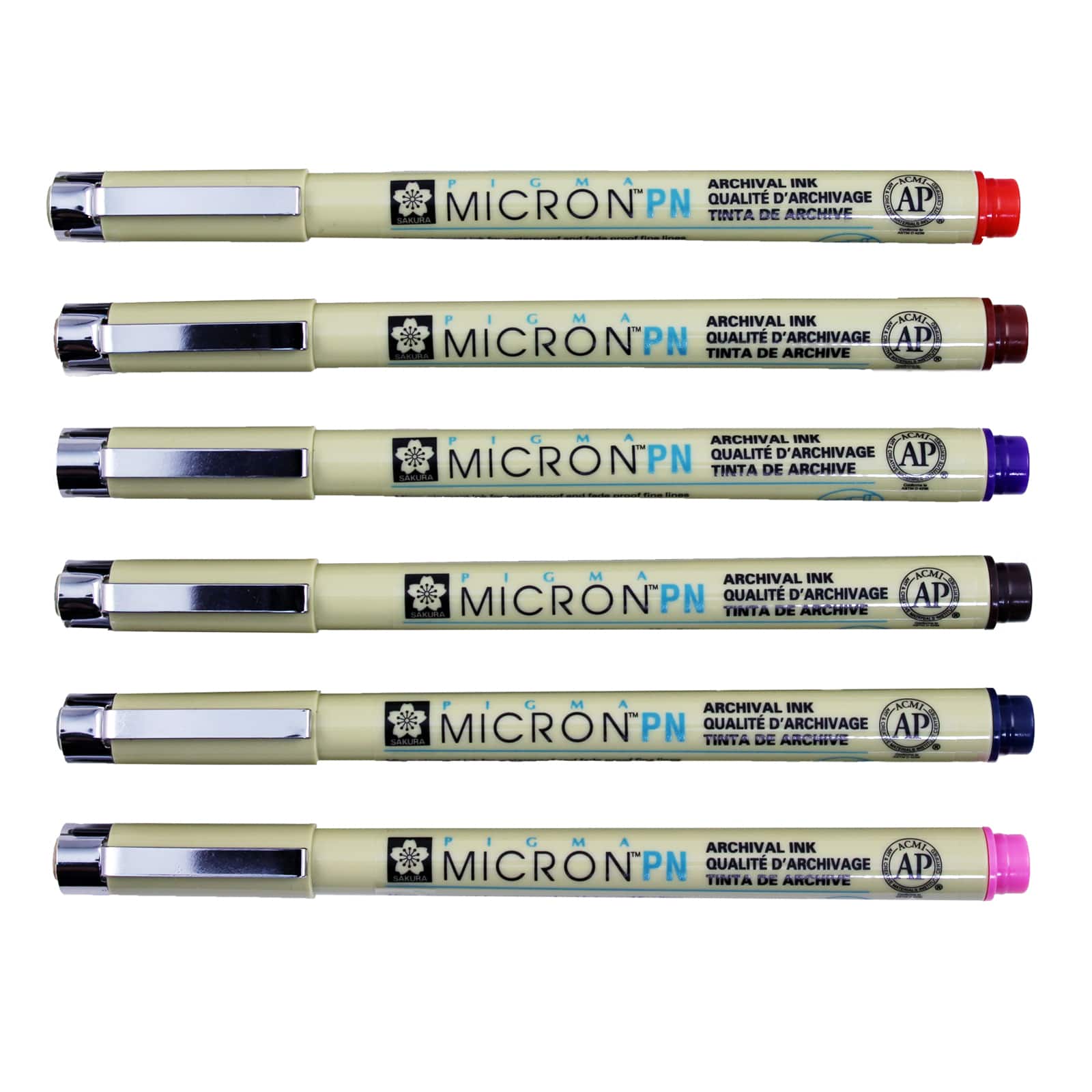 6 Packs: 6 ct. (36 total) Pigma® Micron™ PN Durable Plastic Nib Pen Set