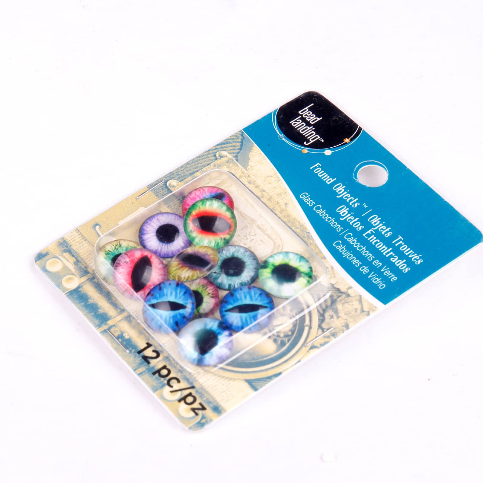 Found Objects&#x2122; Multicolored Glass Cabochons By Bead Landing&#x2122;