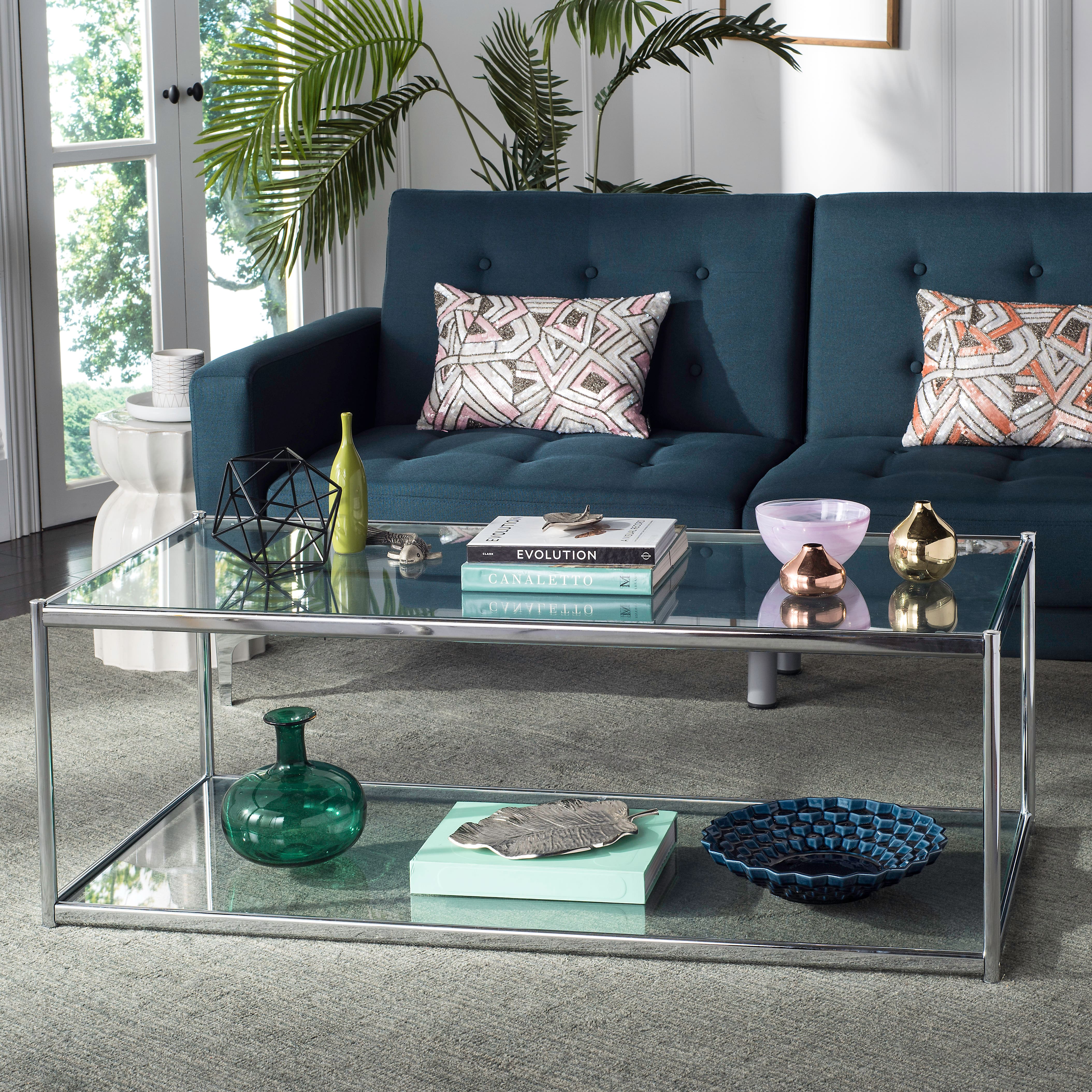 Zola Coffee Table In Chrome Accent And End Tables Michaels