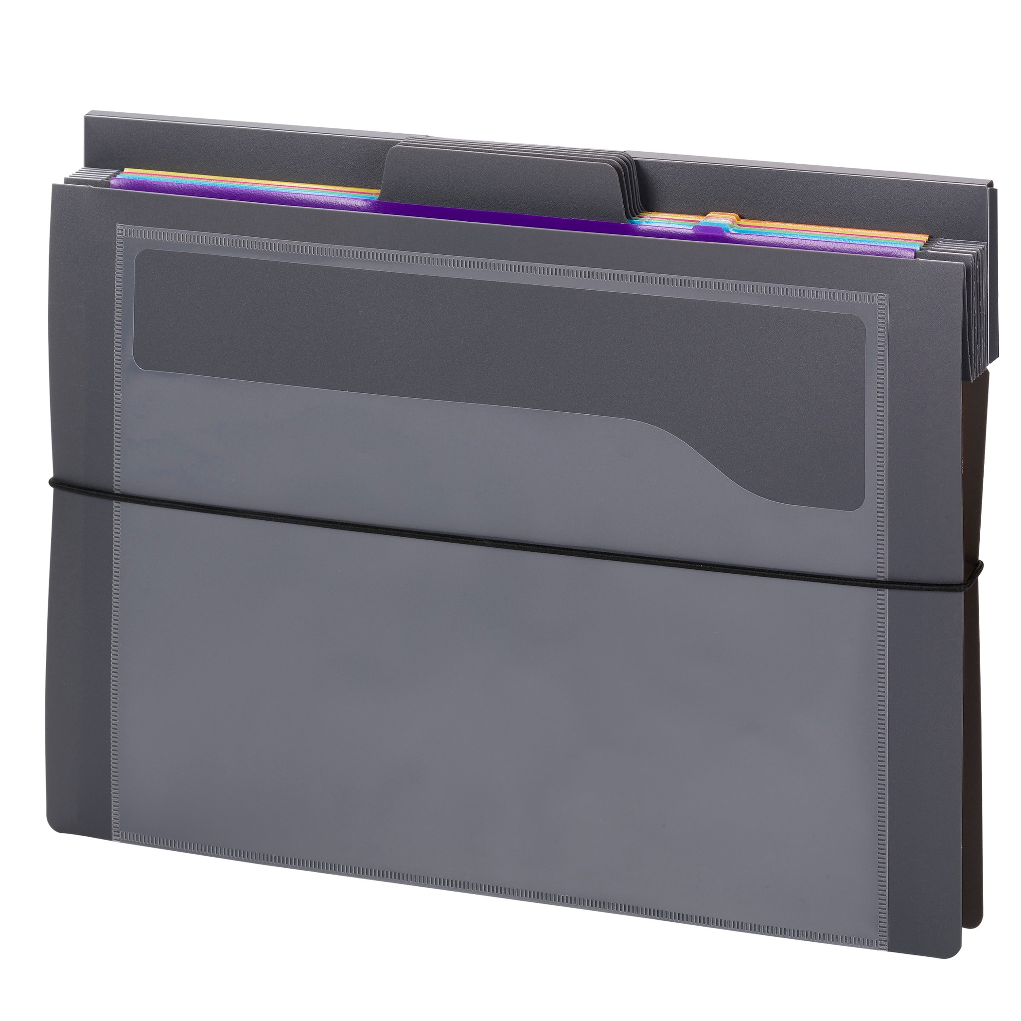 Smead® Cascading Wall Organizer, Gray with 6 Bright Pockets