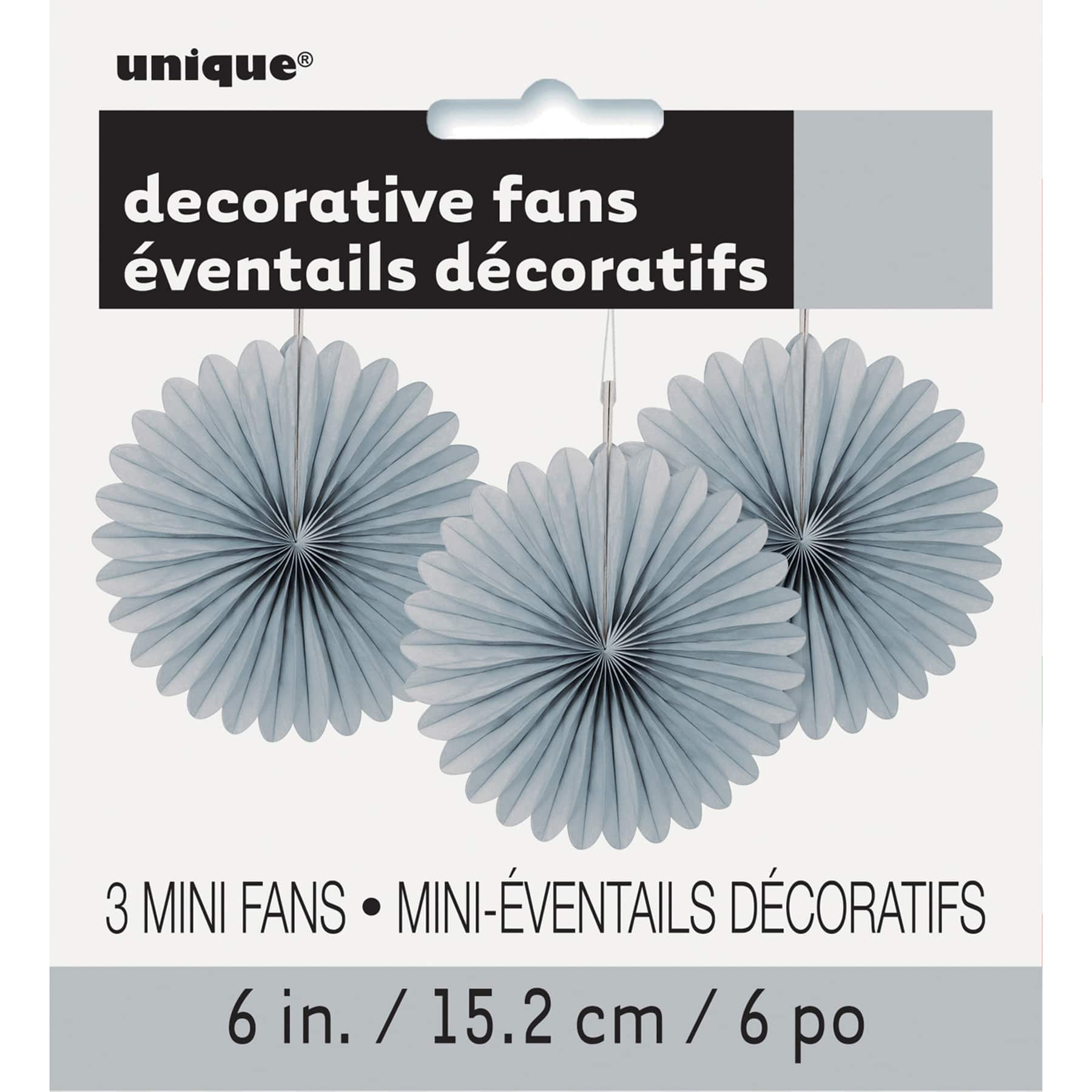 Silver Tissue Paper Fan Decorations Silver Party Decorations