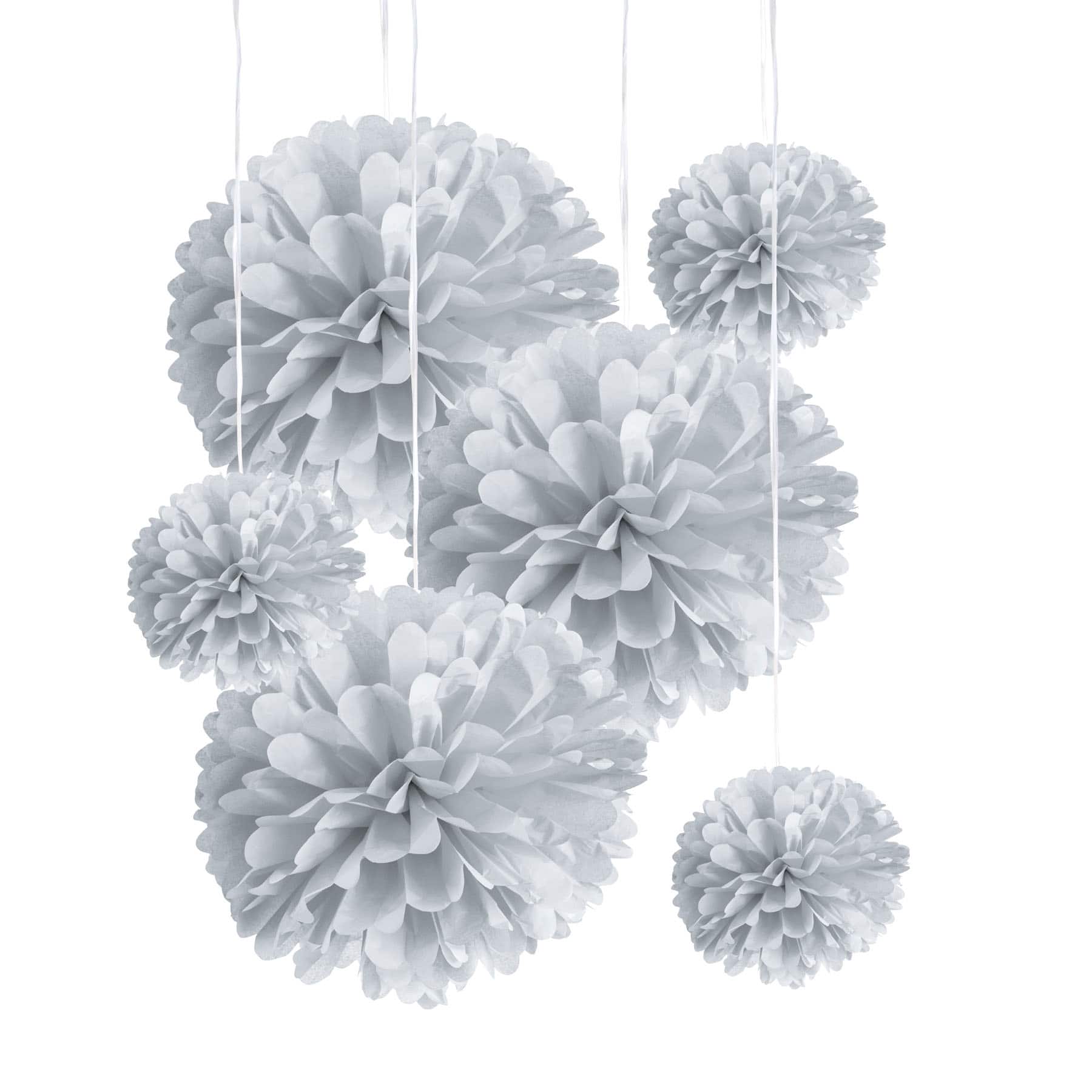 Shop for the Silver Paper Pom Poms By Celebrate It™