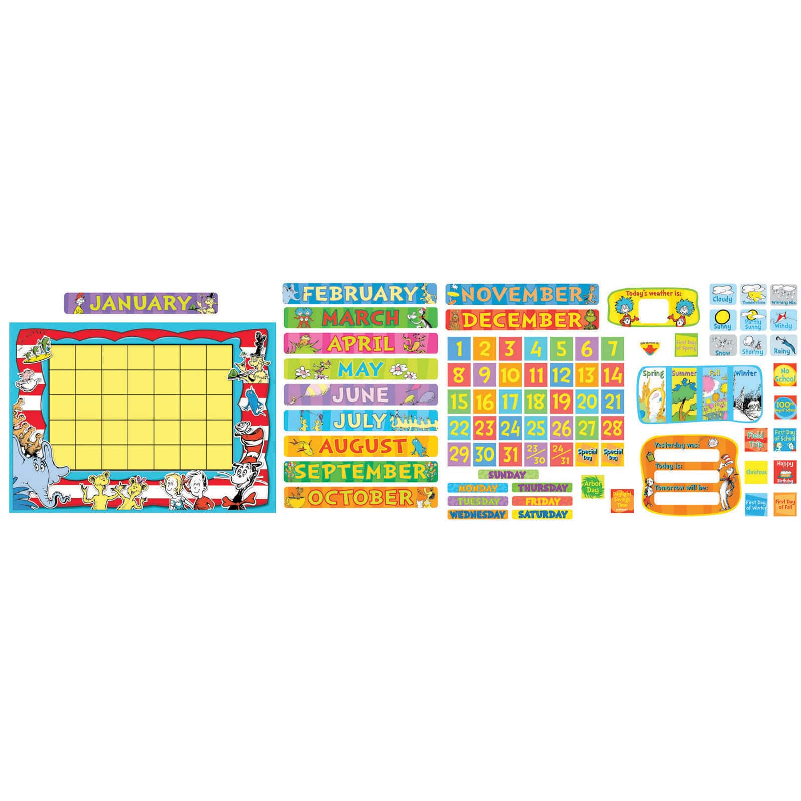 Dr. Seuss&#x2122; Calendar Bulletin Board Set