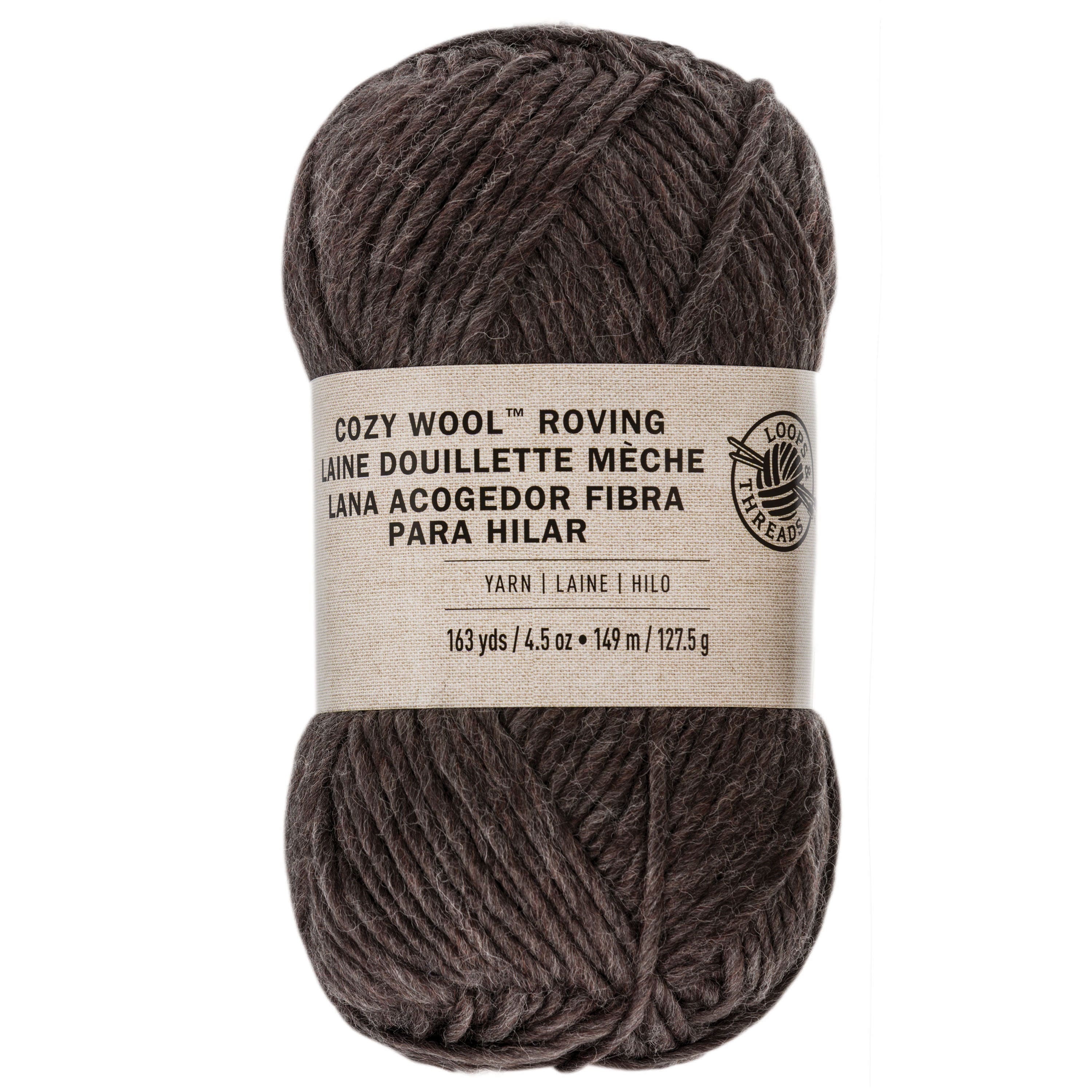 Cozy Wool&#x2122; Roving Yarn by Loops &#x26; Threads&#xAE;