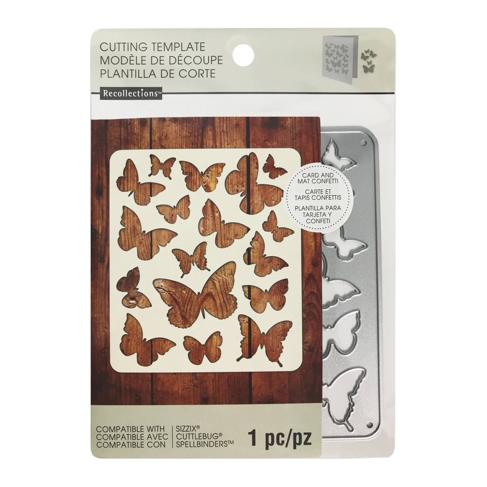 Butterfly Die Cutting Template By Recollections™ Within Recollections Card Template