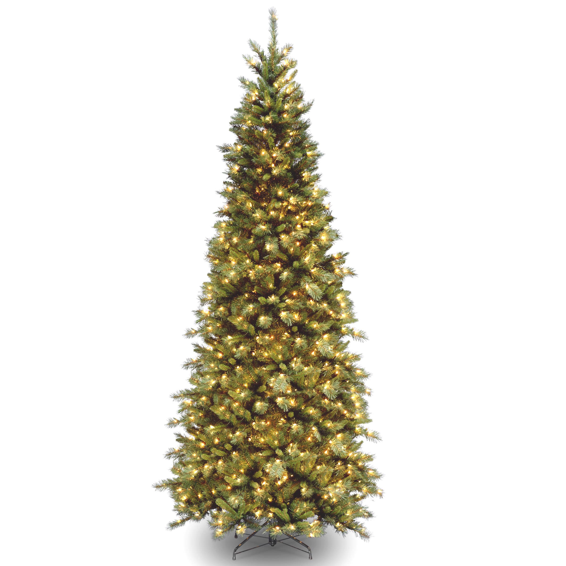 10 ft. Pre-lit Tiffany Fir Slim Artificial Christmas Tree, Clear Lights