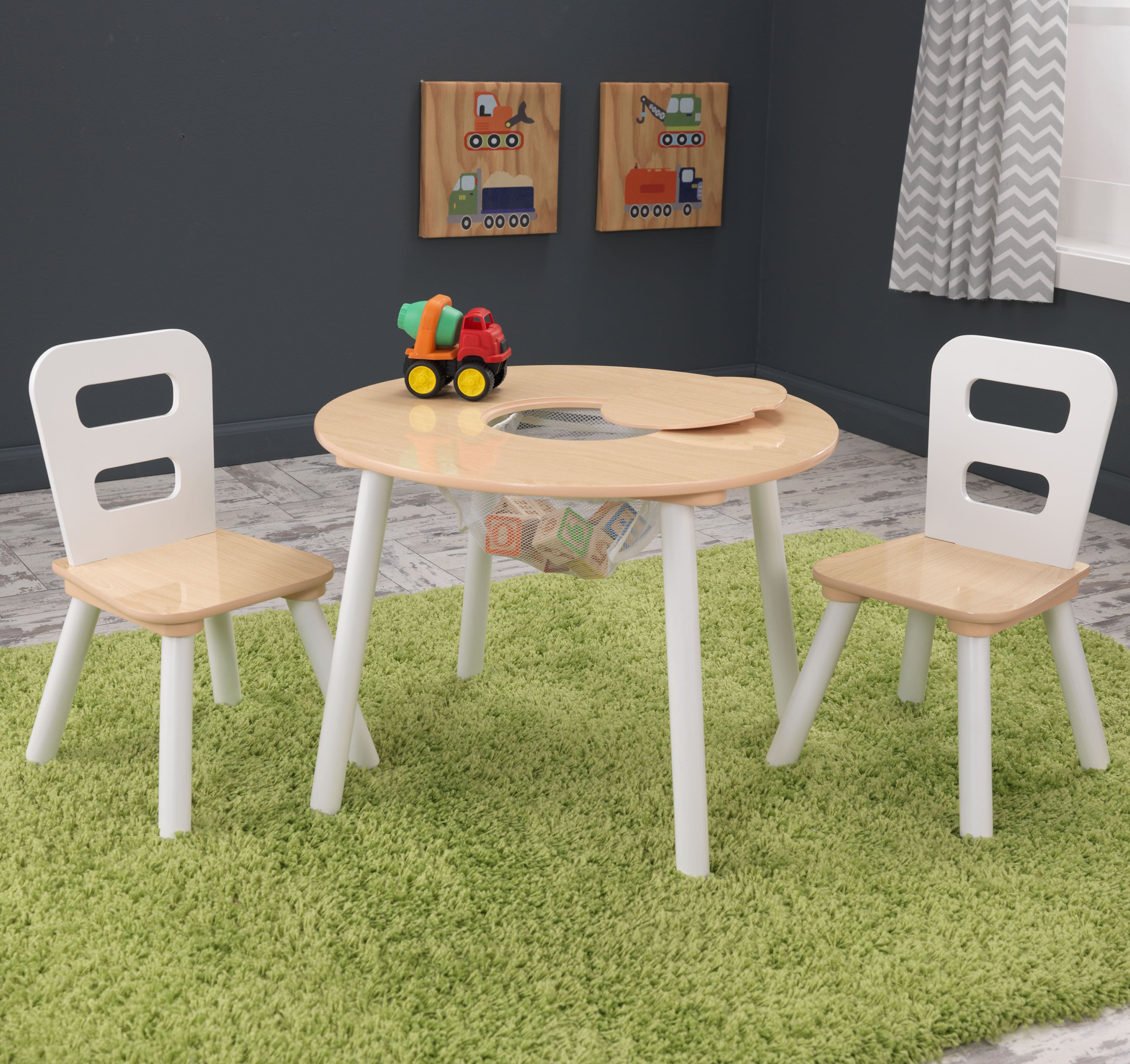 KidKraft Round Storage Table &#x26; Chair Set