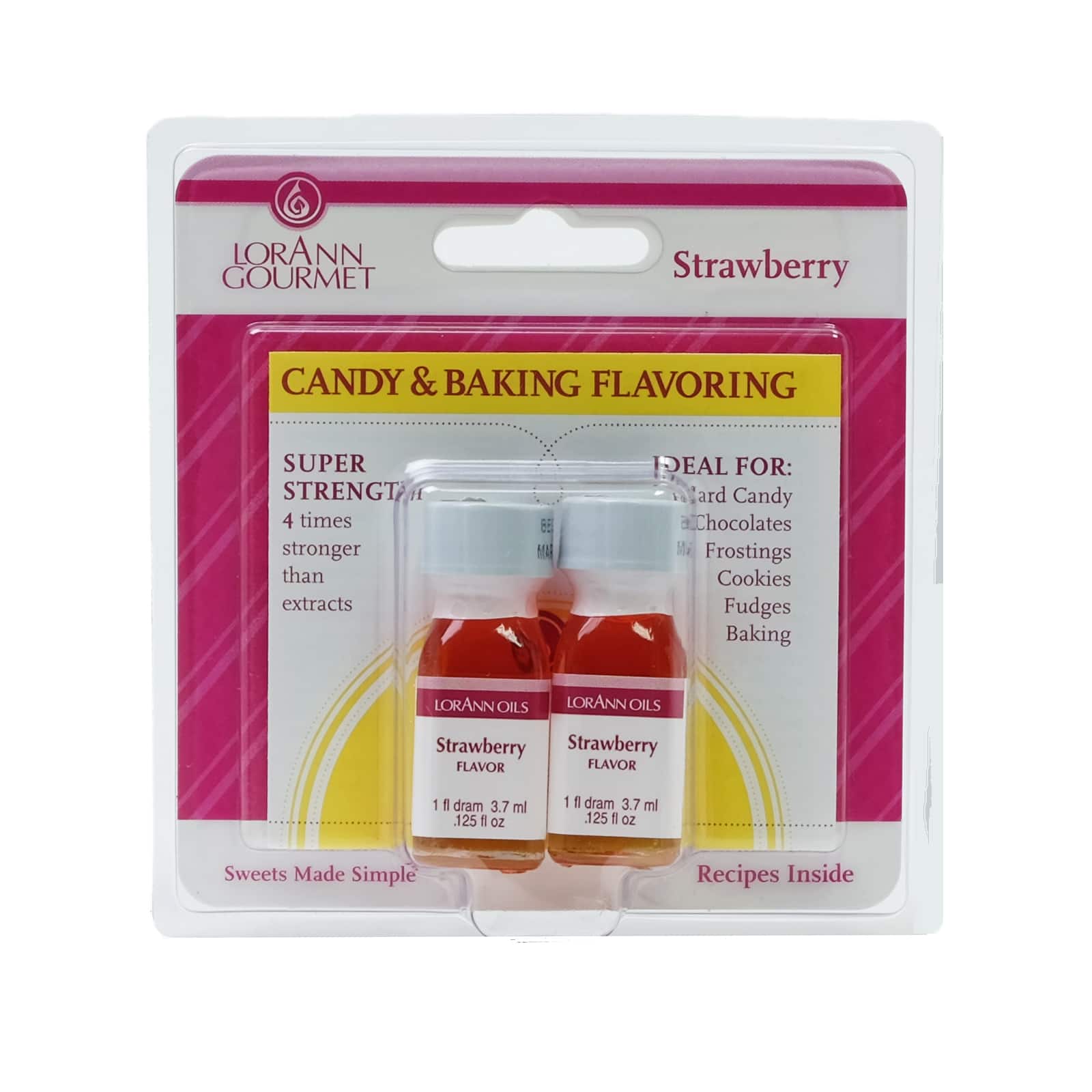 12 Packs: 2 ct. (24 total) LorAnn Oils Strawberry Flavor