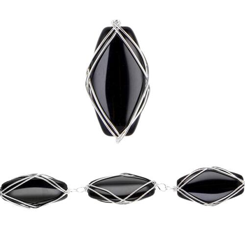 Bead Gallery® WireWrapped Black Oval Beads