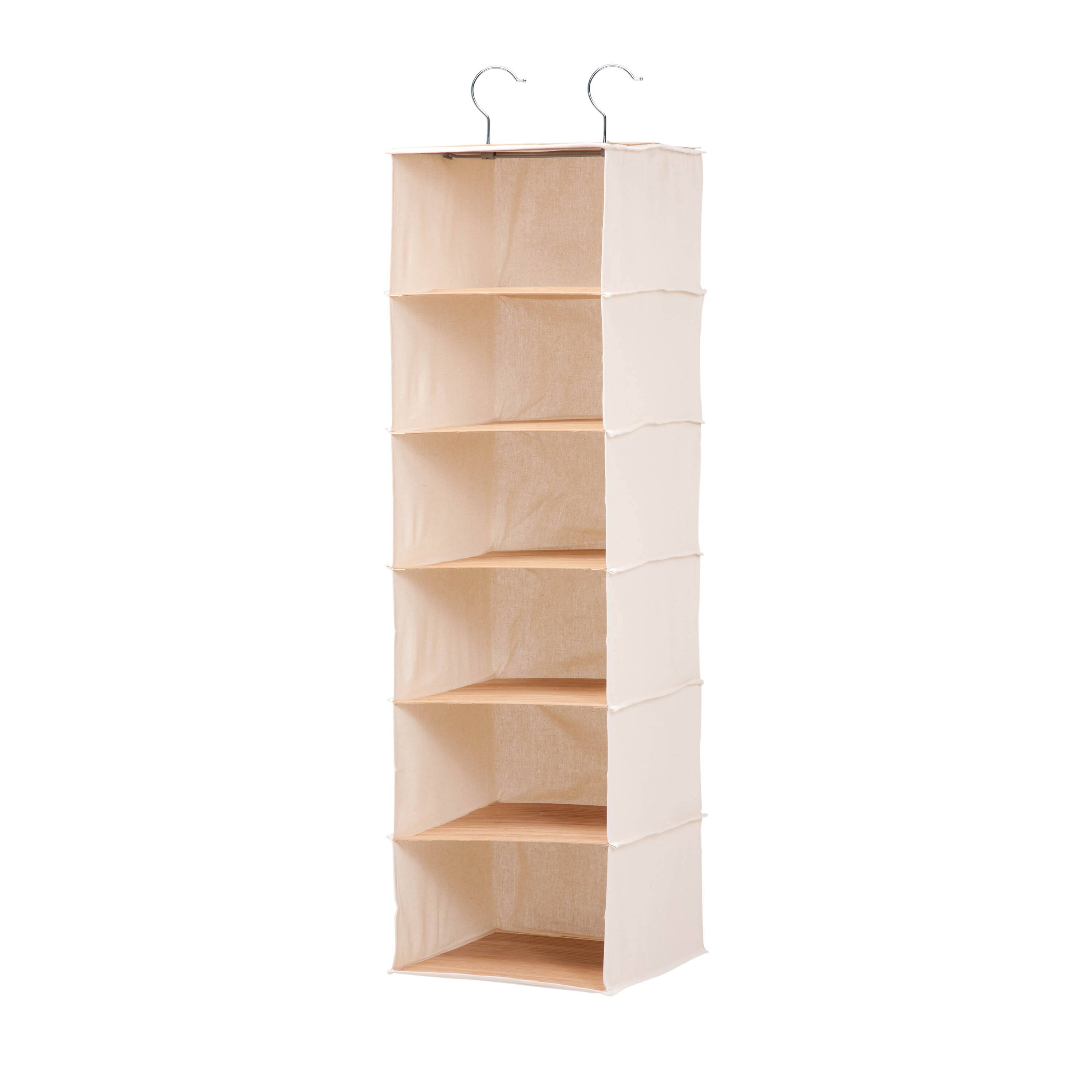 6 Pack: Honey Can Do Bamboo &#x26; Natural 6-Shelf Organizer