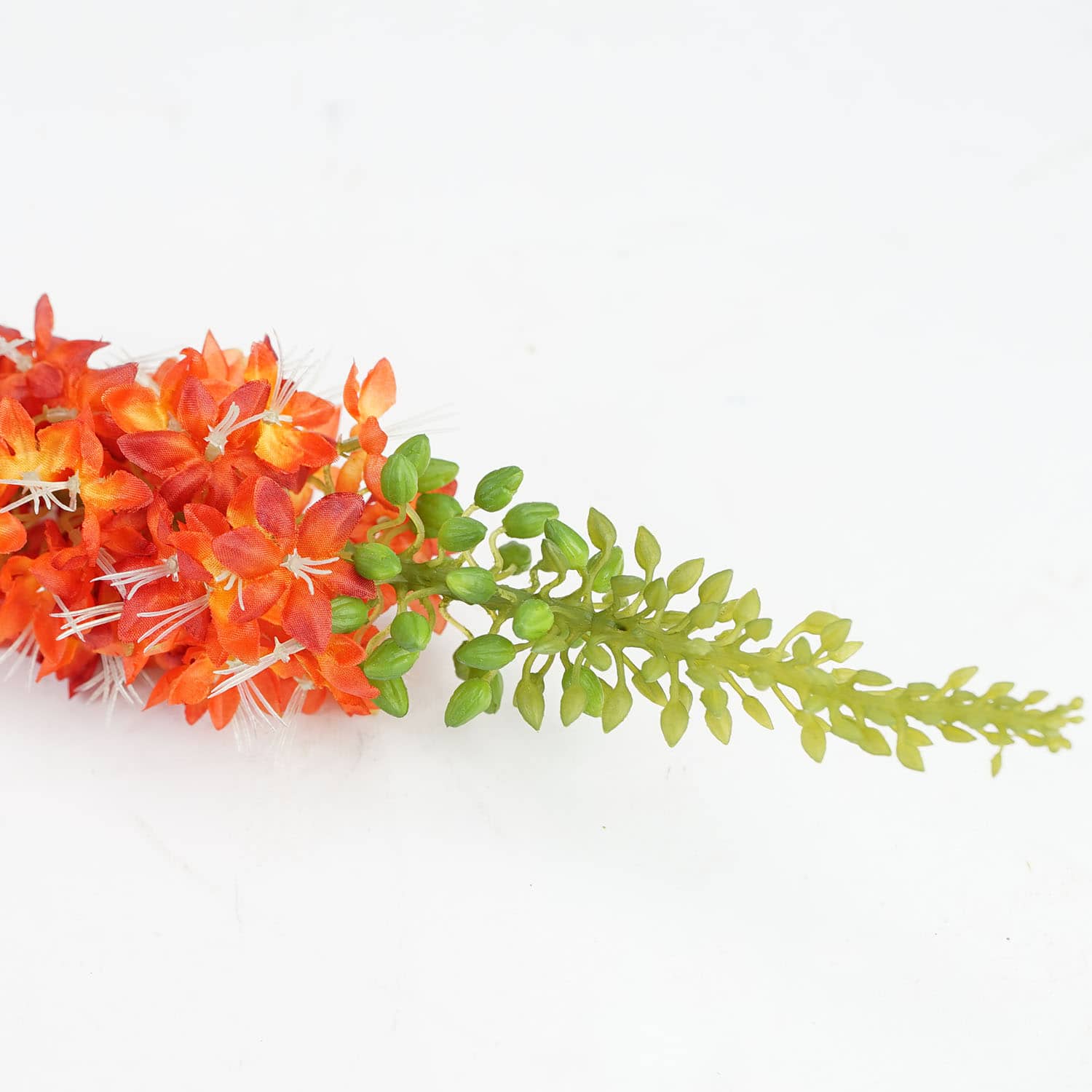 Orange and Red Foxtail Floral Crafting Stem