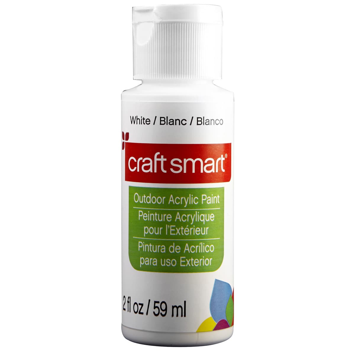 ⭐️ (2pk) Craft Smart White Acrylic Paint 2oz Bottles - Brand New / Sealed