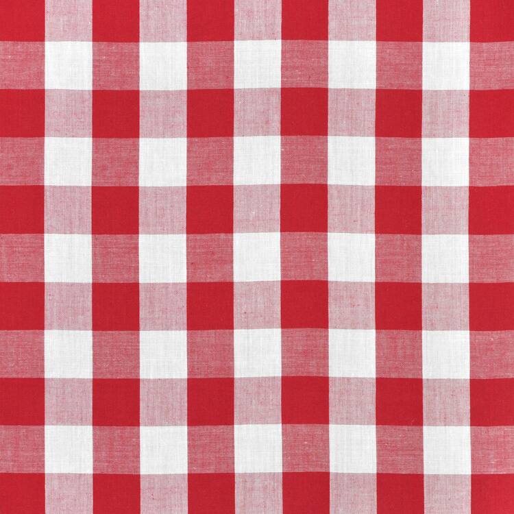 1" Red Gingham