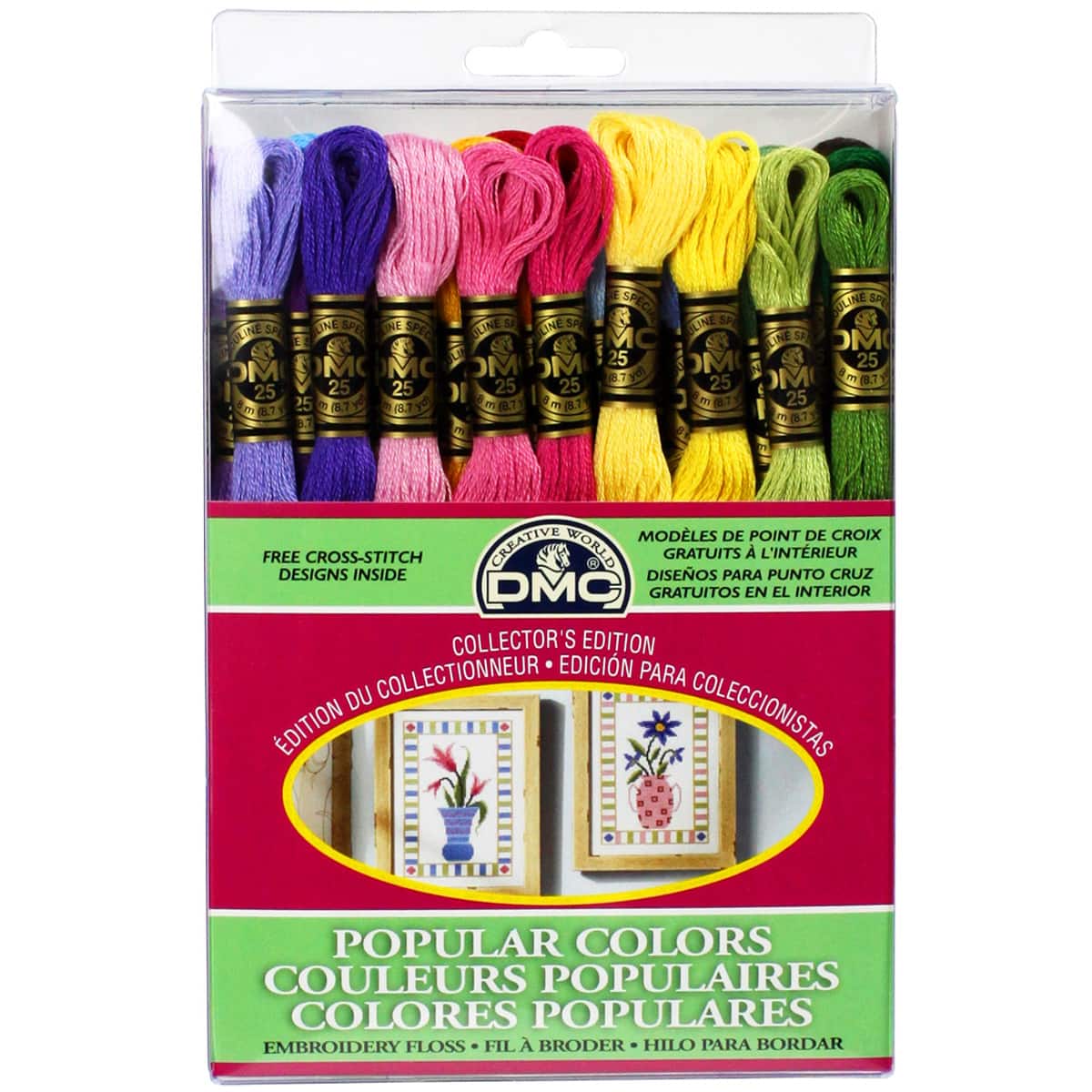 12 Packs: 36 ct. (432 total) DMC&#xAE; Popular Colors Embroidery Floss
