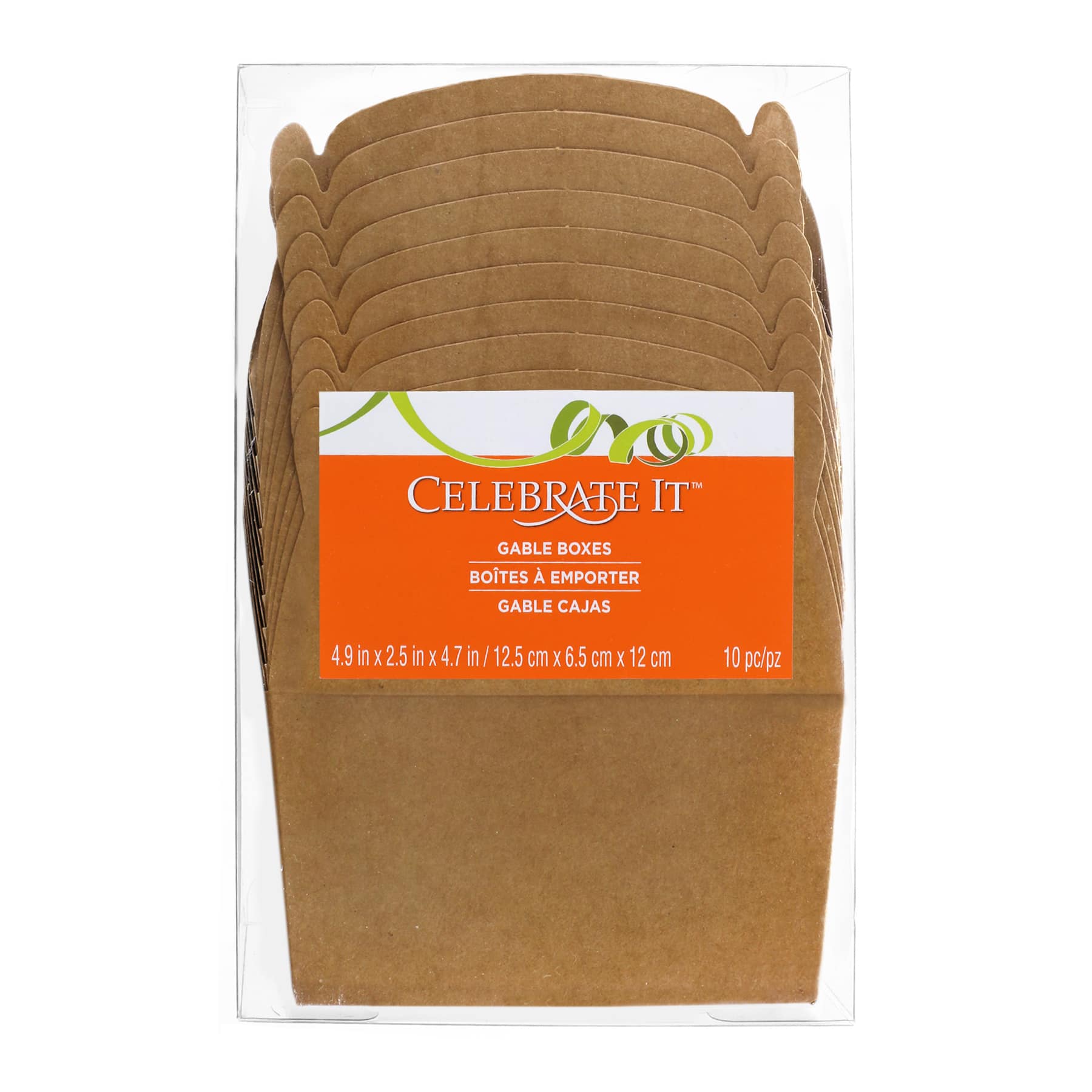 12 Packs: 10 ct. (120 total) Kraft Gable Boxes by Celebrate It™