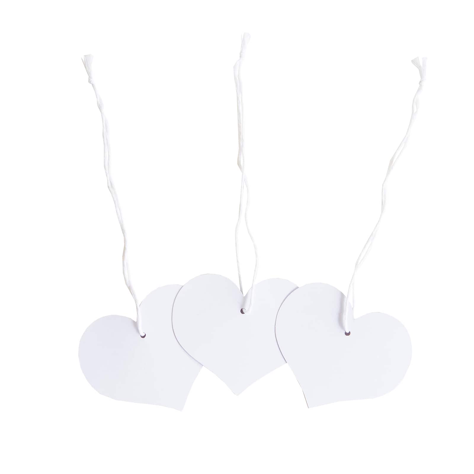 12 Packs: 20 ct. (240 total) White Heart Tags by Recollections™