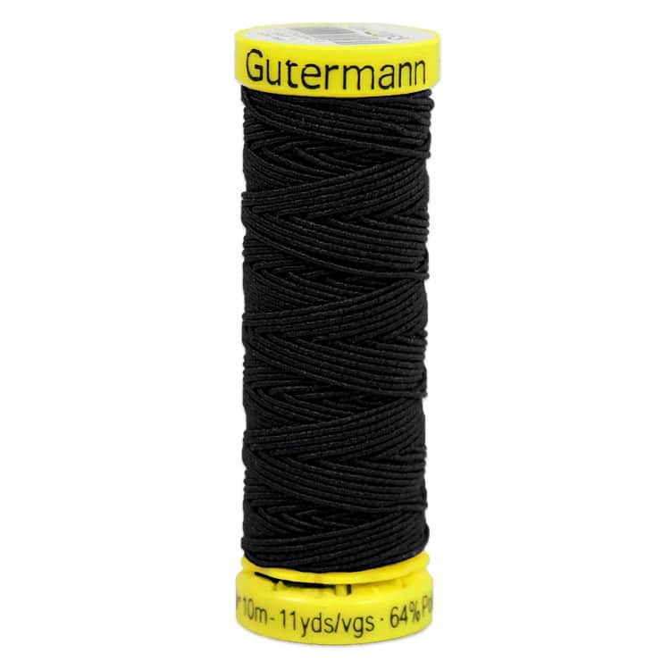 Black Elastic Thread