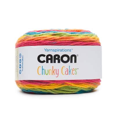 Caron Chunky Cakes Self Striping Yarn 297 yd/271 m 9.8 oz/280 g (Cherries  Jubilee)