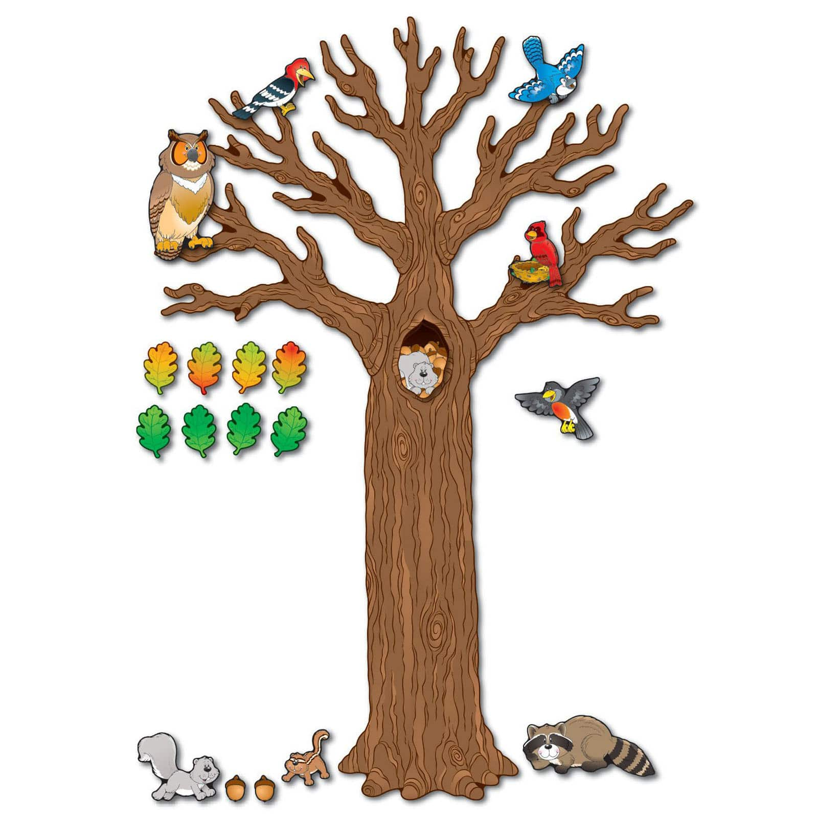 Big Tree With Animals Bulletin Board Set