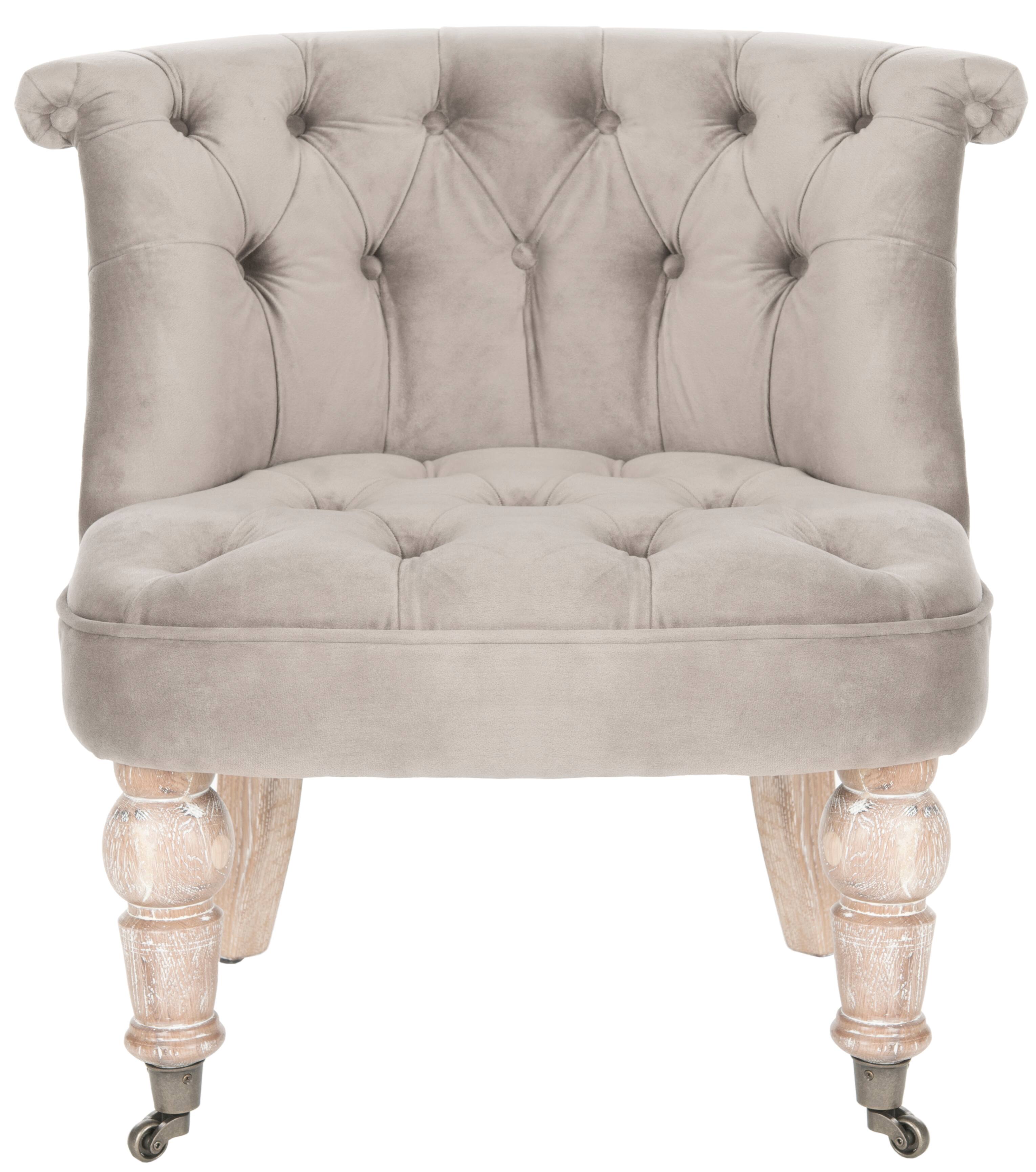 Carlin Tufted Chair in Mushroom