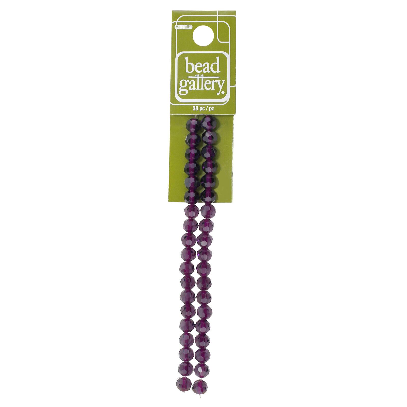 Buy the Bead Gallery® Round Faceted Glass Beads, Purple at Michaels