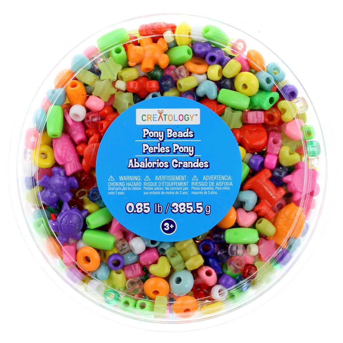 BeadTin Blue Glow 13mm Butterfly Plastic Pony Beads (250pcs...