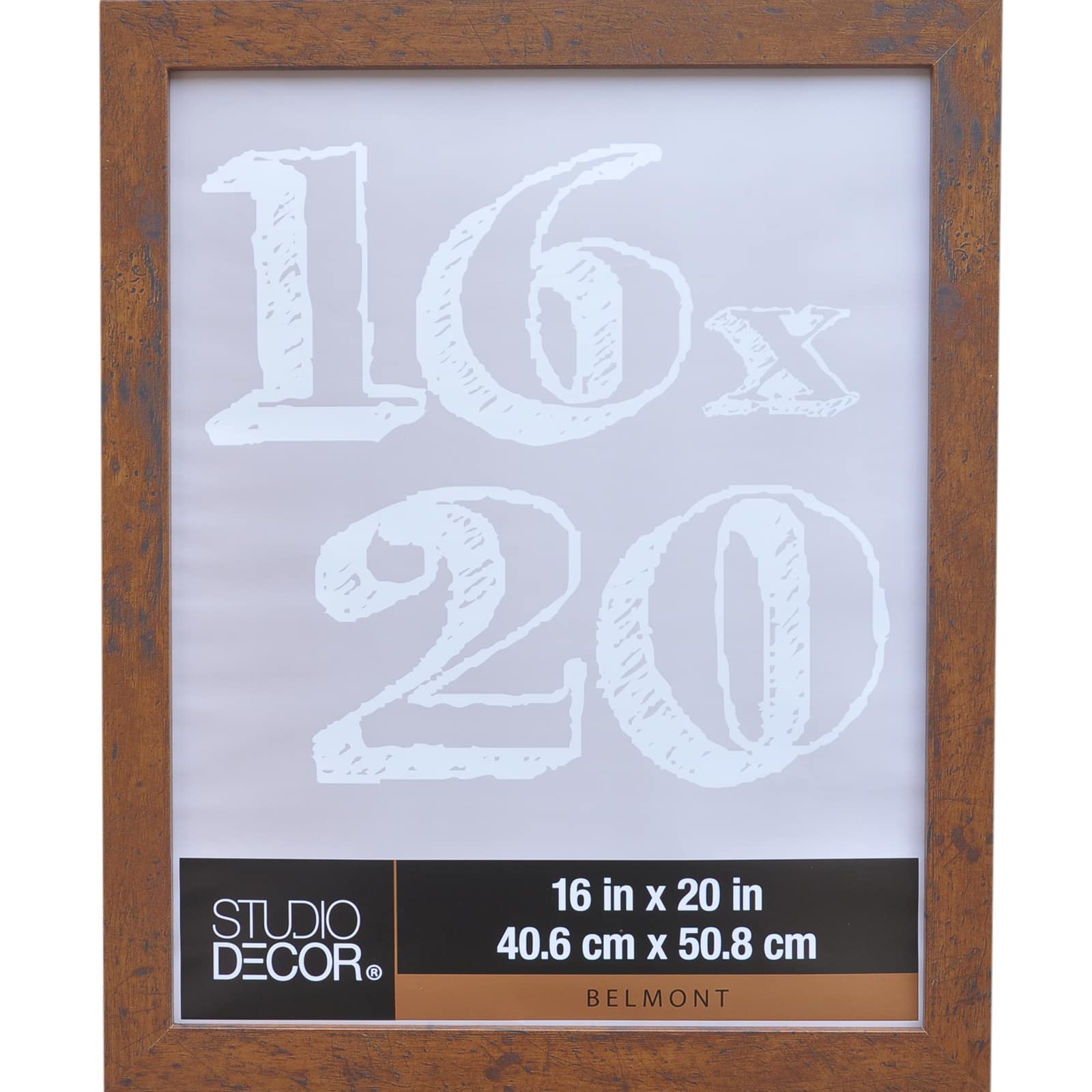 Gallery Solutions 16x20 Black Wall Picture Frame with Double White Mat For  11x14