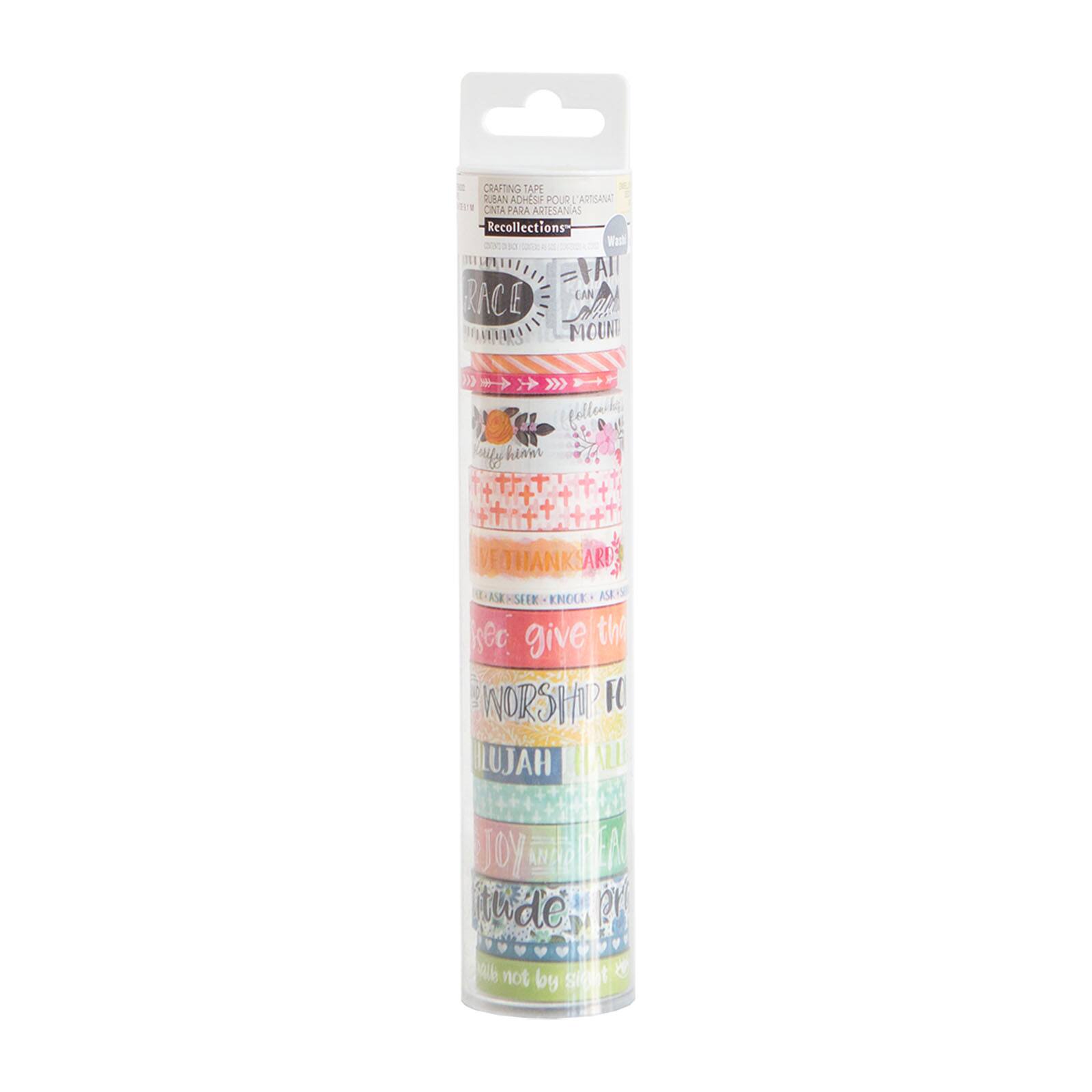 Buy the Inspirational Large Washi Tube By Recollections™ at Michaels