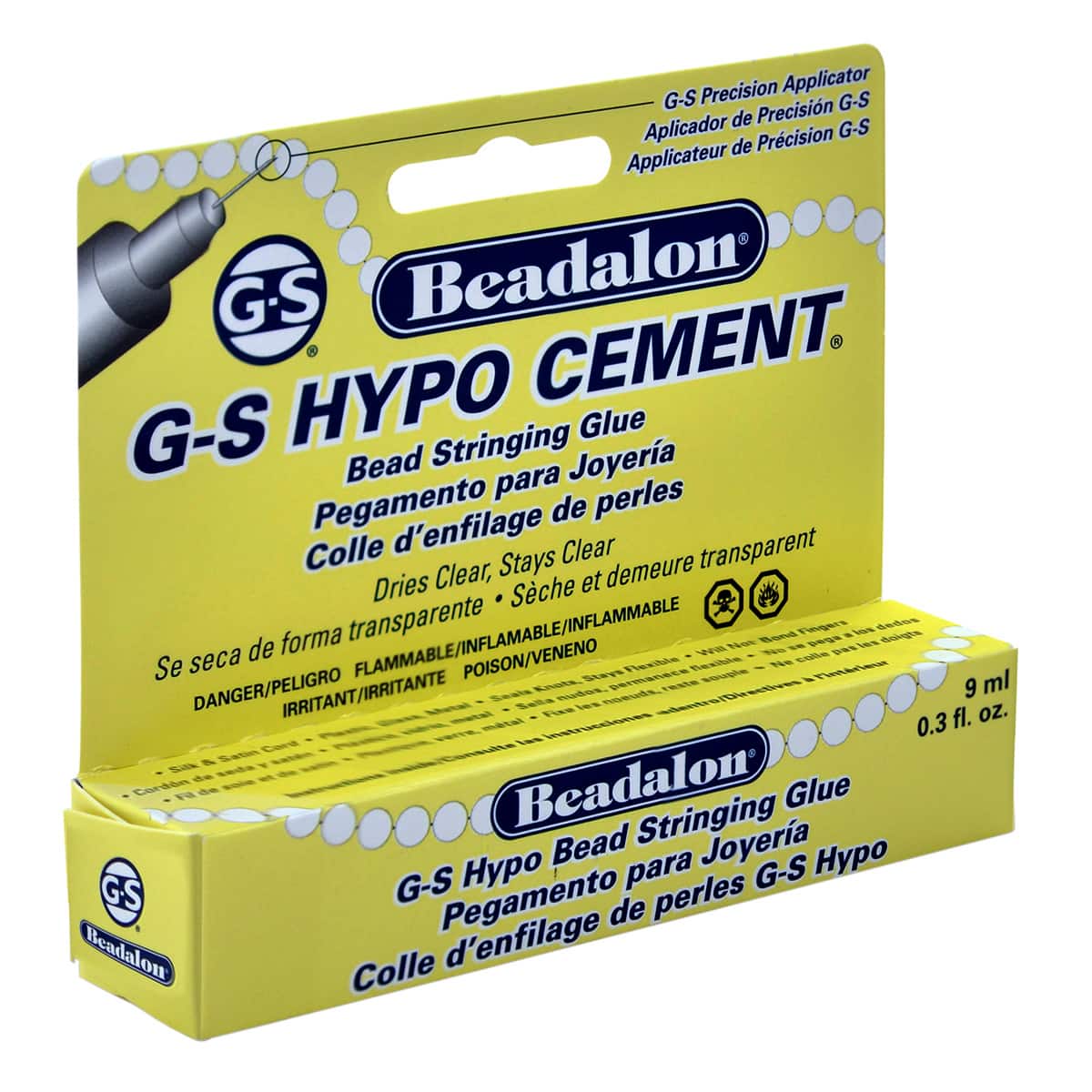 G-S Hypo Cement Glue, w/ Precision Applicator, 1 Tube (1/3 fl. oz