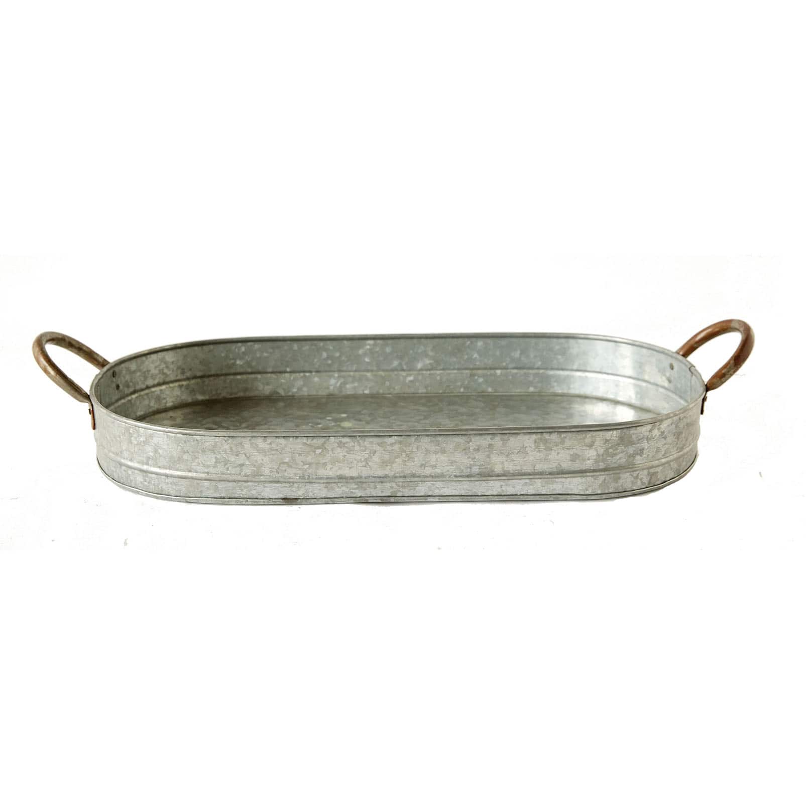 Hello Honey® Galvanized Iron Tray with Ear Handles