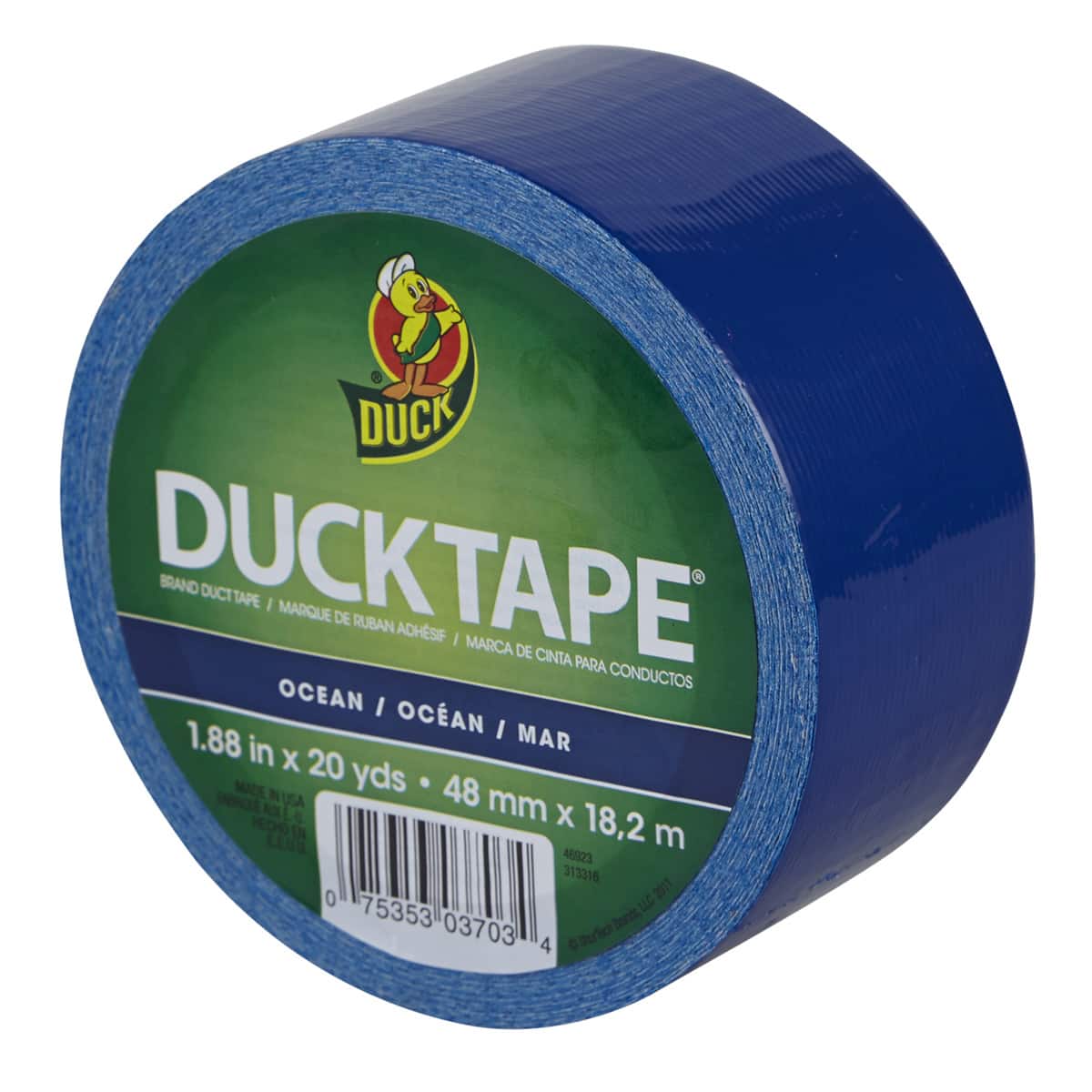 Duck 1304959 Colored Duct Tape, 1.88 x 20 yd. Size, Blue