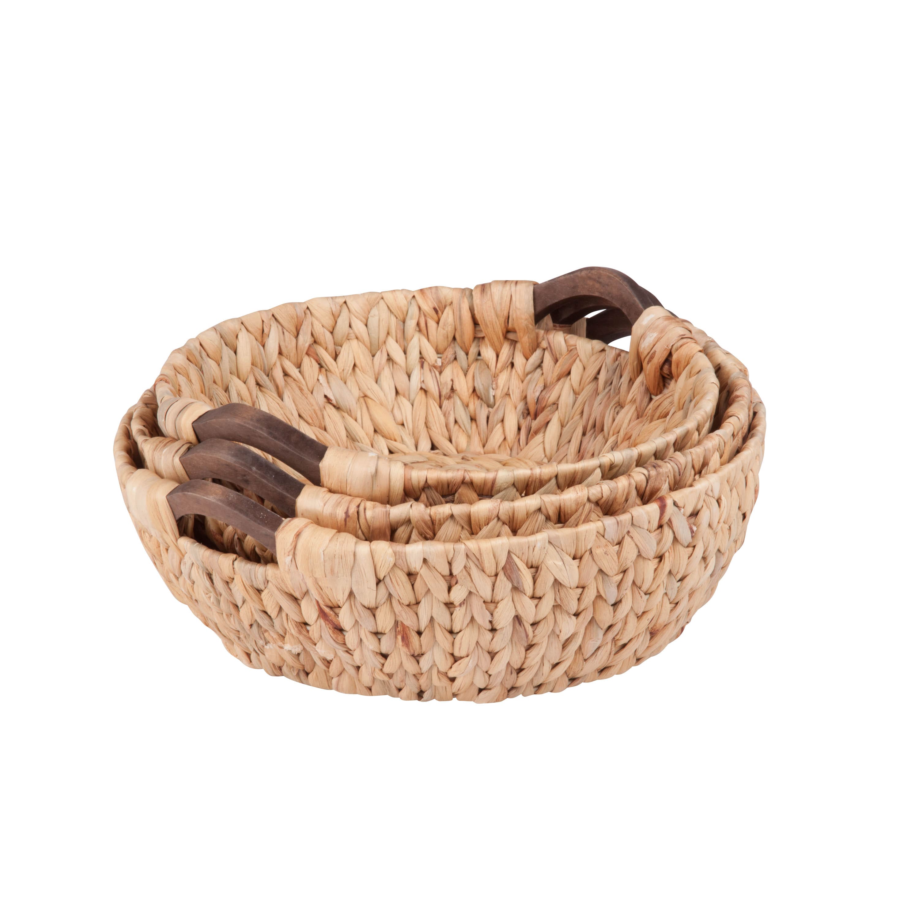 Honey Can Do Natural Round Nesting Baskets, 3ct.