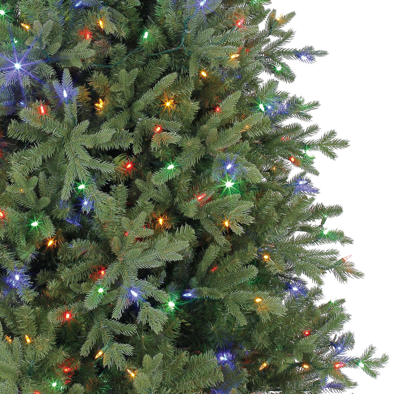 artificial christmas tree with lights