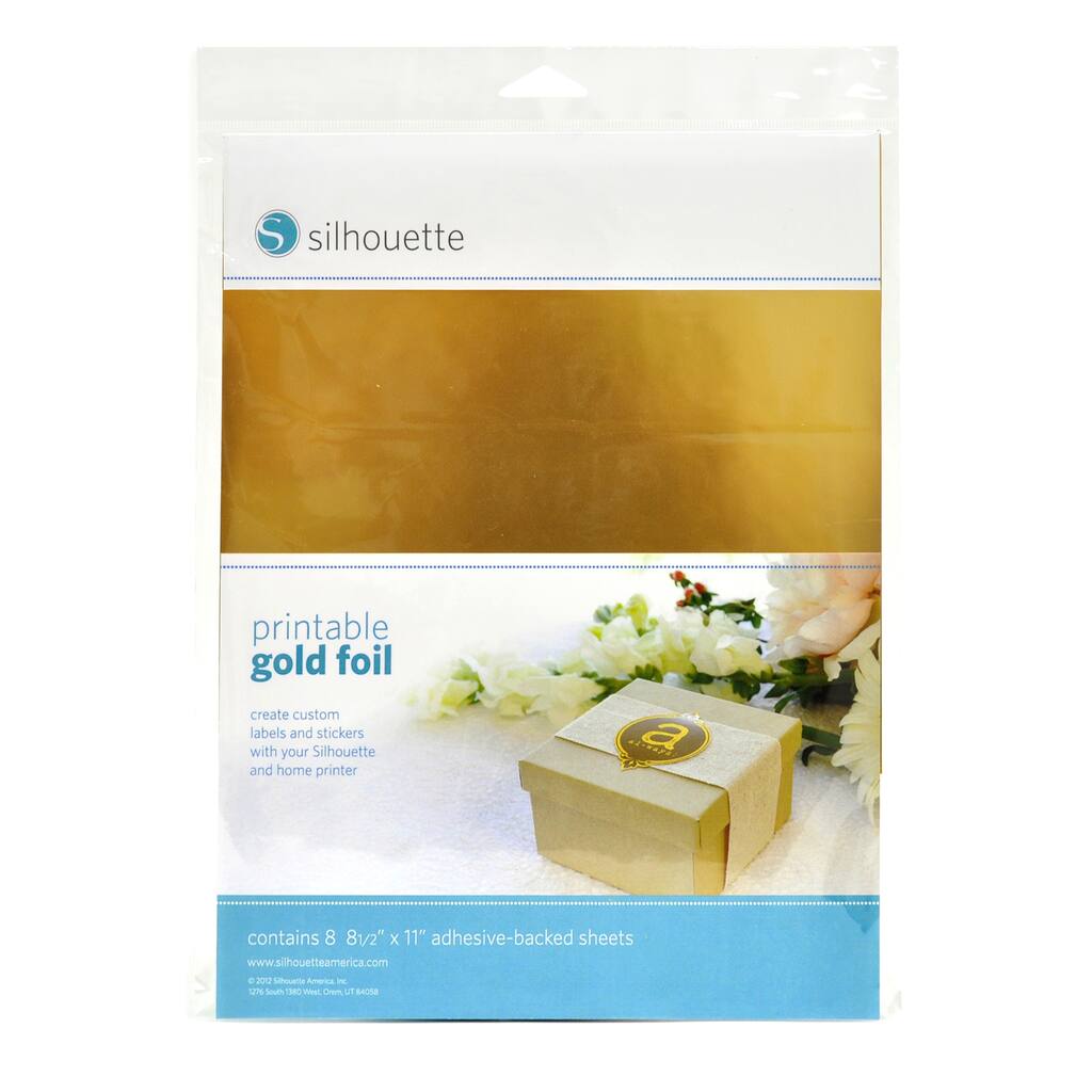 Find The Silhouette Printable Gold Foil Sheet At Michaels Find The Silhouette Printable Gold Foil Sheet At Michaels