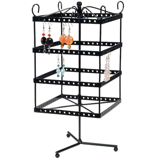 Black Metal Spinning Earring Rack by Bead Landing™ | Metal Props | Michaels