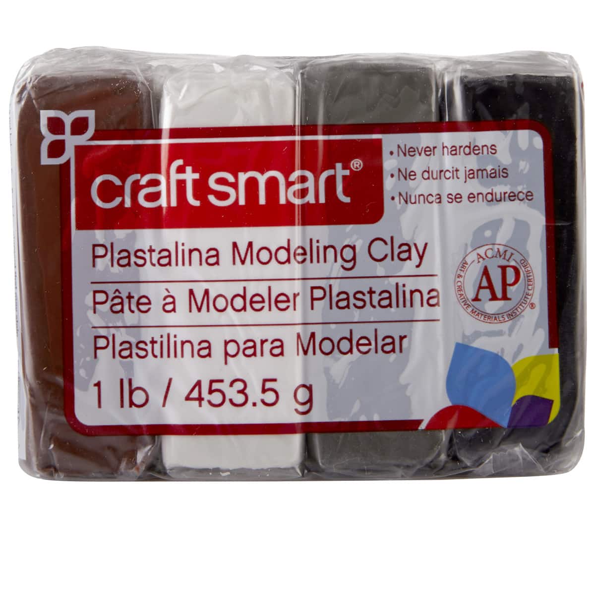 Craftsmart&#xAE; Plastalina Modeling Clay, 4 Neutral Colors