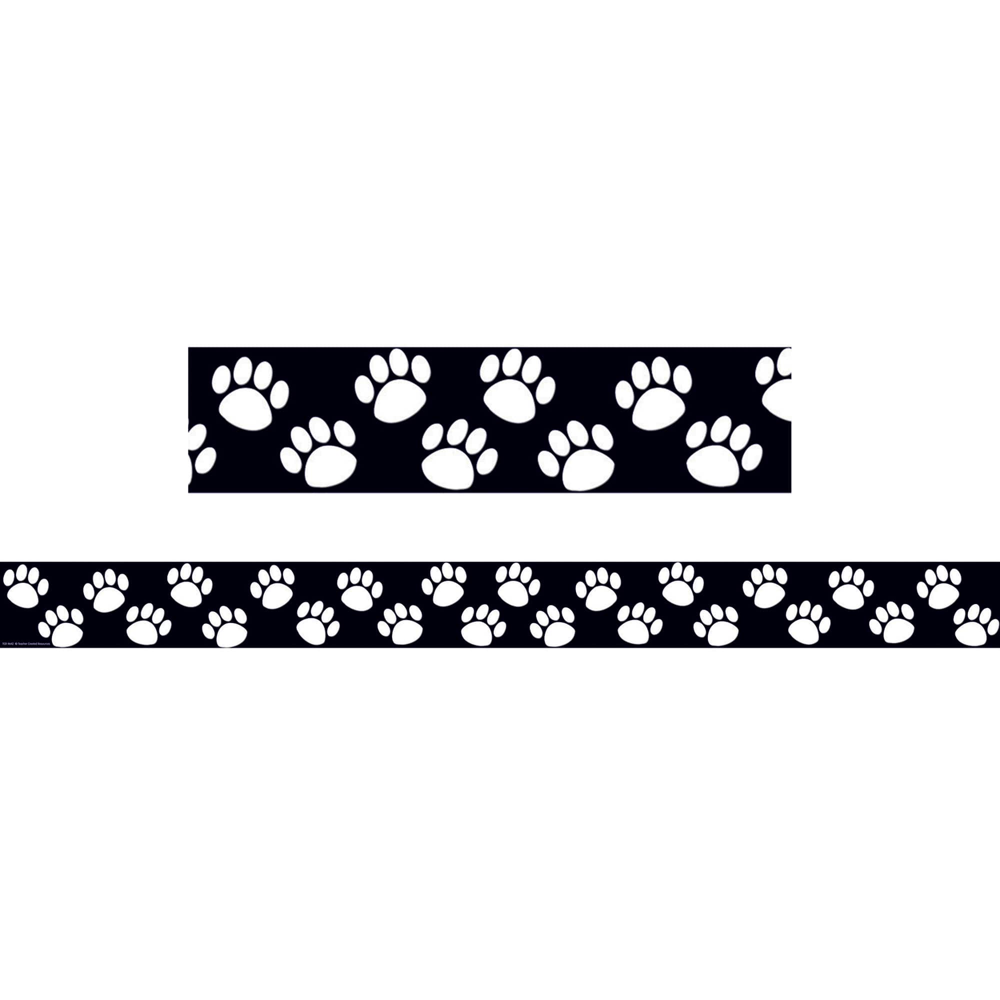 Teacher Created Resources Paw Print Straight Borders