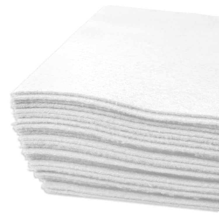 Source white felt fabric sheets for craft felt squares for diy