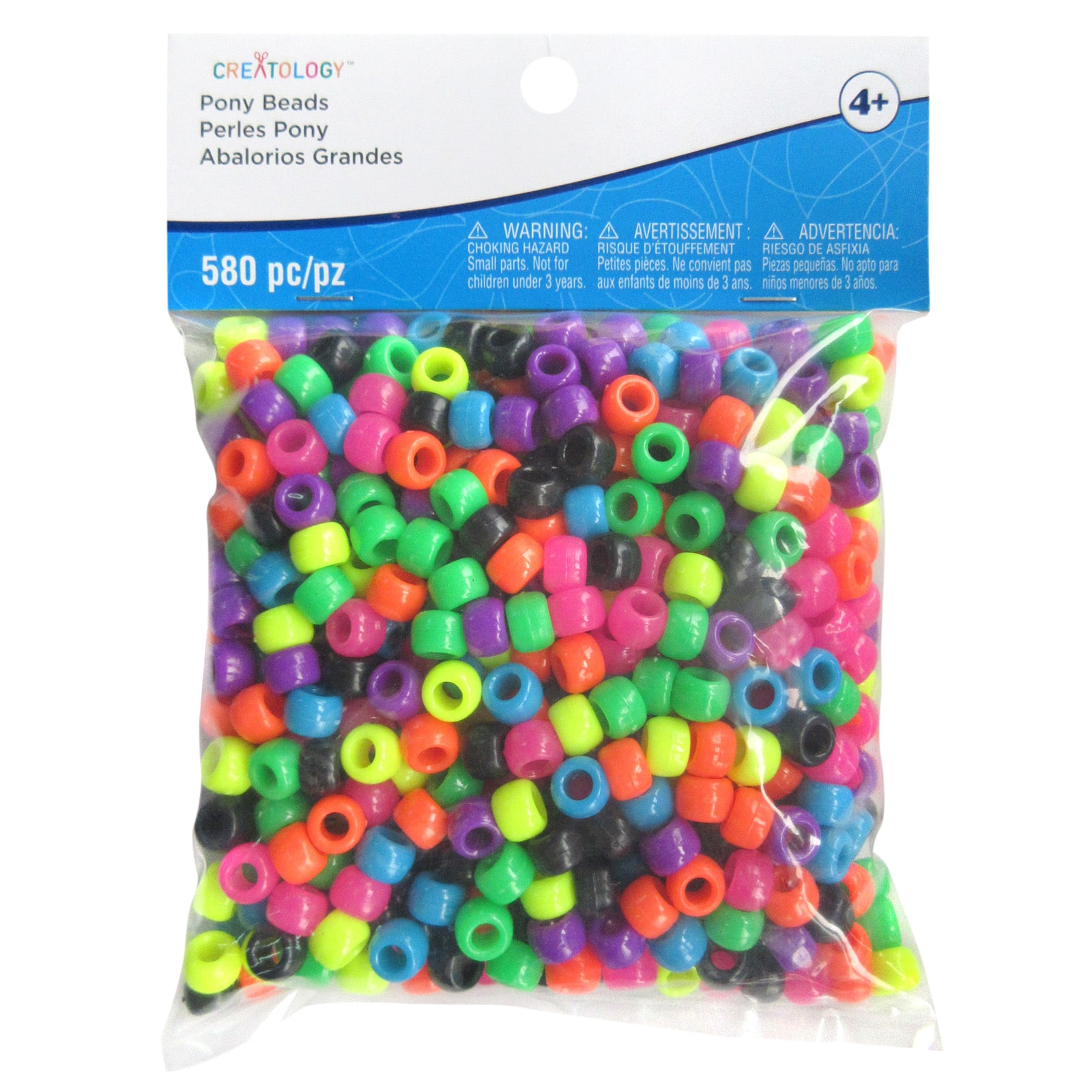 12 Packs: 480 ct. (6.960 total) Bright Pony Beads by Creatology™