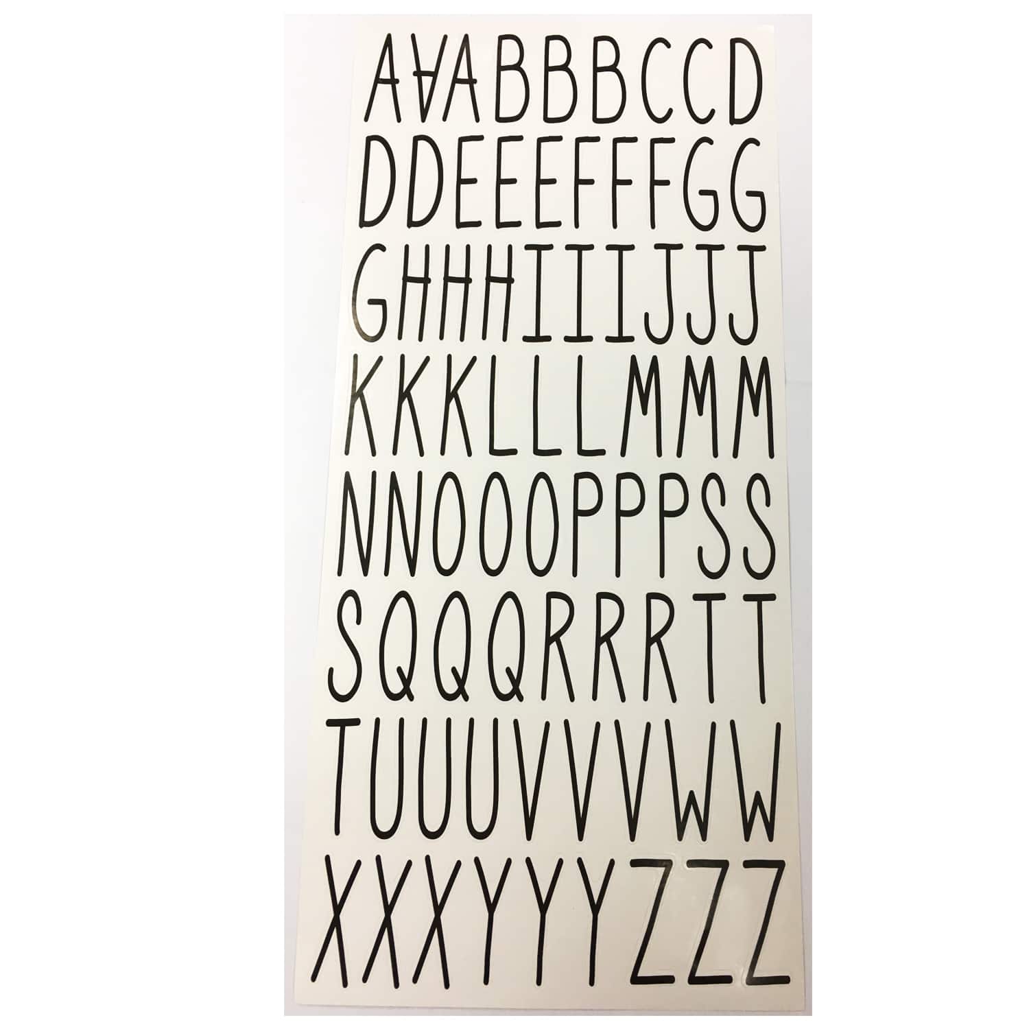 Black Narrow Alphabet Stickers by Recollections&#x2122;