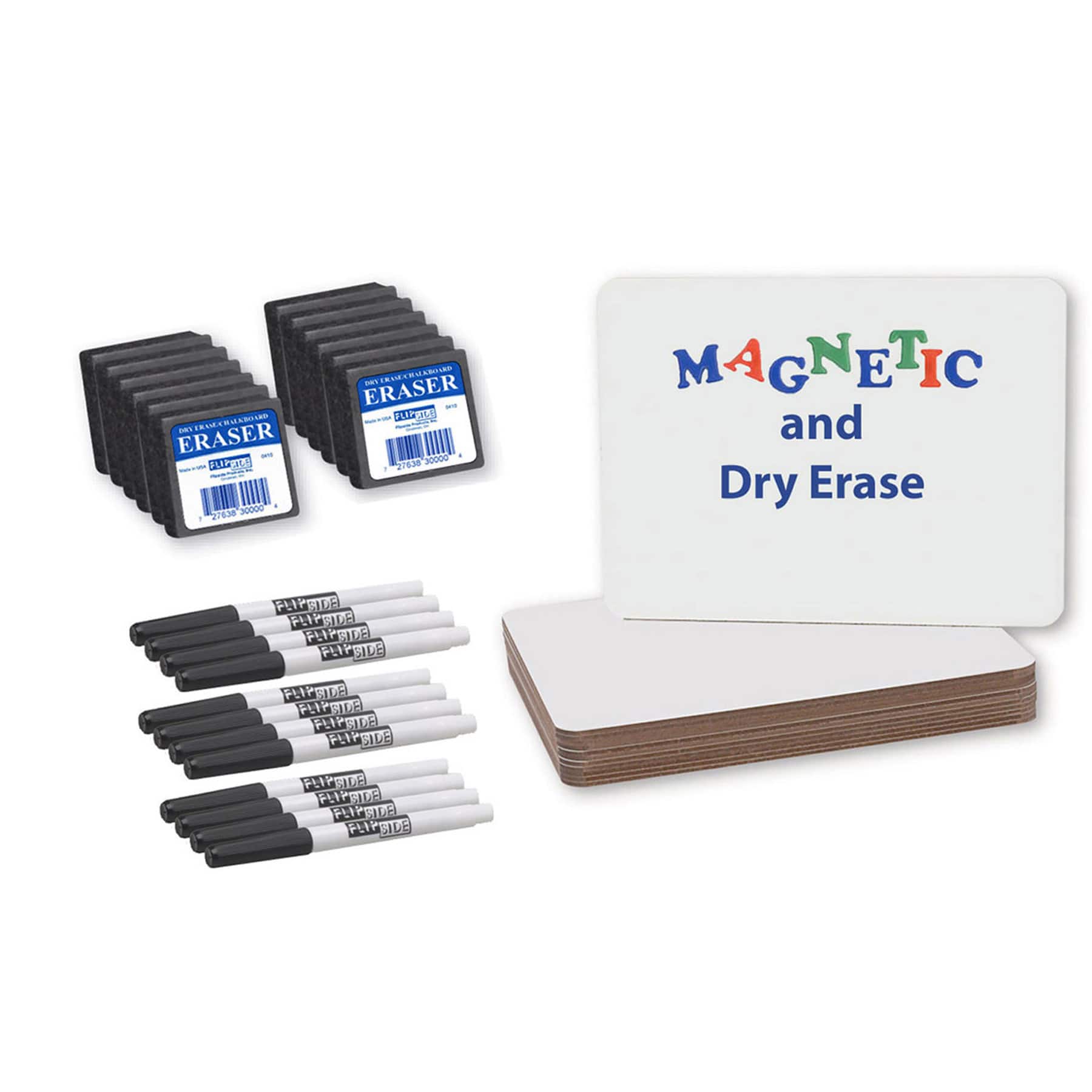 Magnetic Dry Erase Board, Set of 12