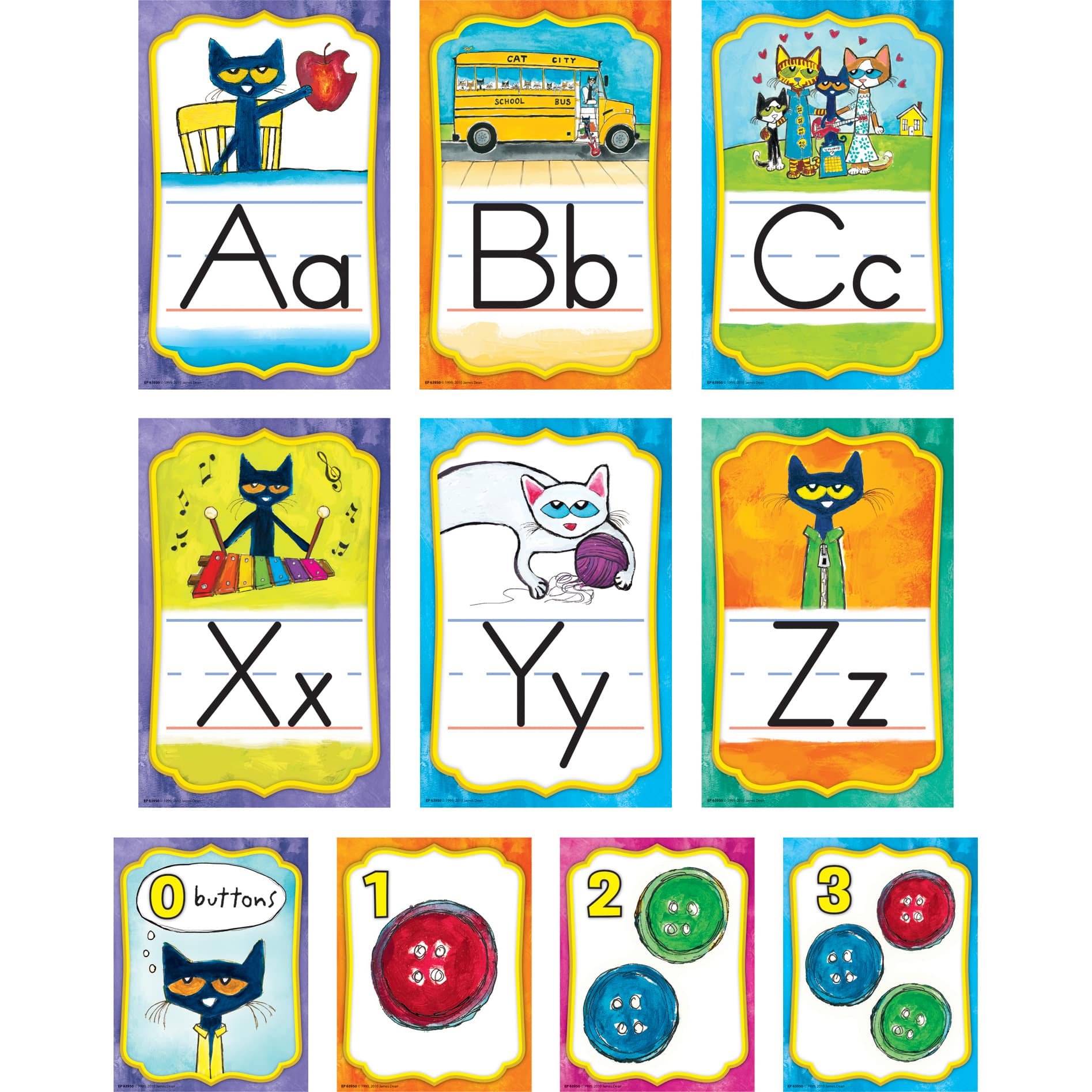 Pete the Cat&#xAE; Alphabet Bulletin Board Set