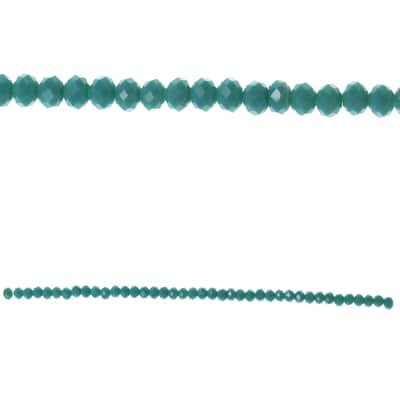Bead Gallery® Faceted Glass Beads, Turquoise image