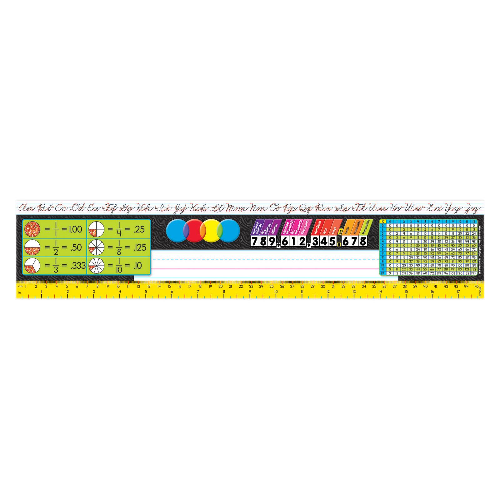 TREND Desk Toppers® Grades 3-5 Reference Name Plates, 3 Packs of 36